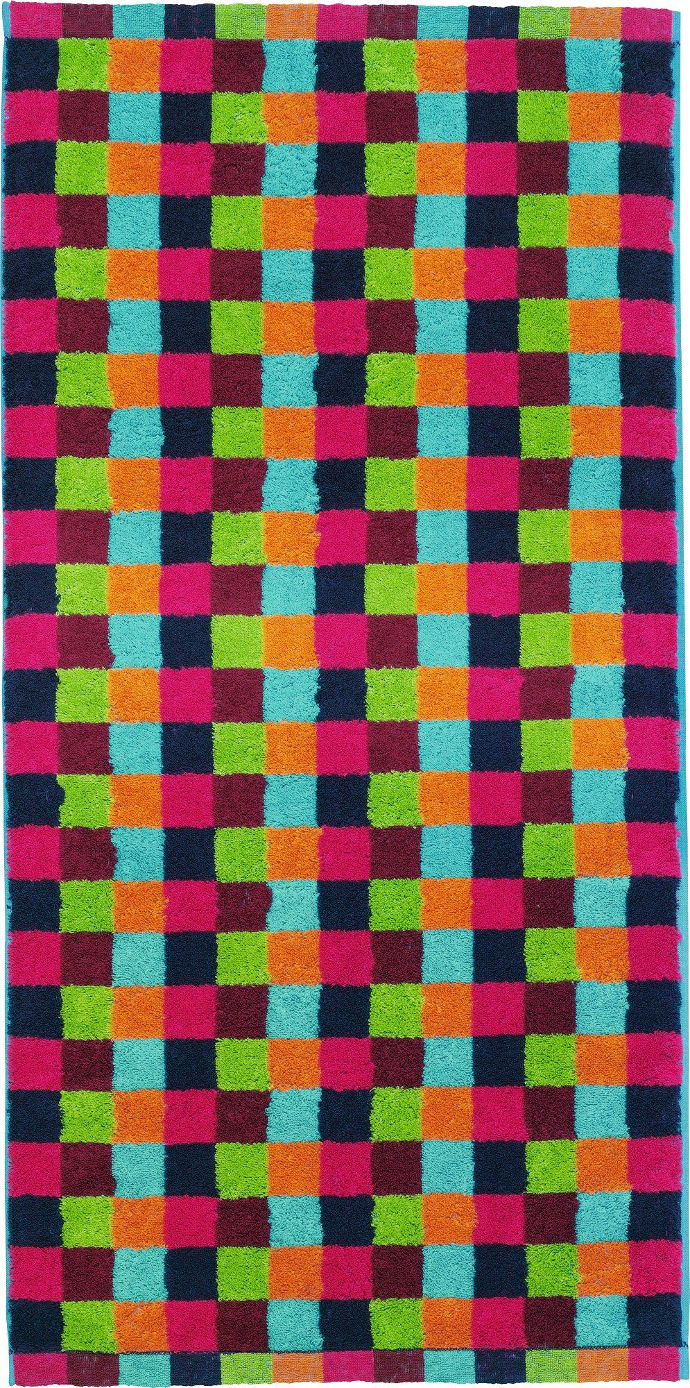 Cawö Handtuch Handtuch "Lifestyle Karo", Jacquard, Walk-Frottier Karo