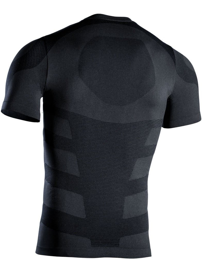 Iron-IC T-Shirt Funktionsünterwasche I-Soft Laufshirt Thermic Kurzarm schwarz Herren