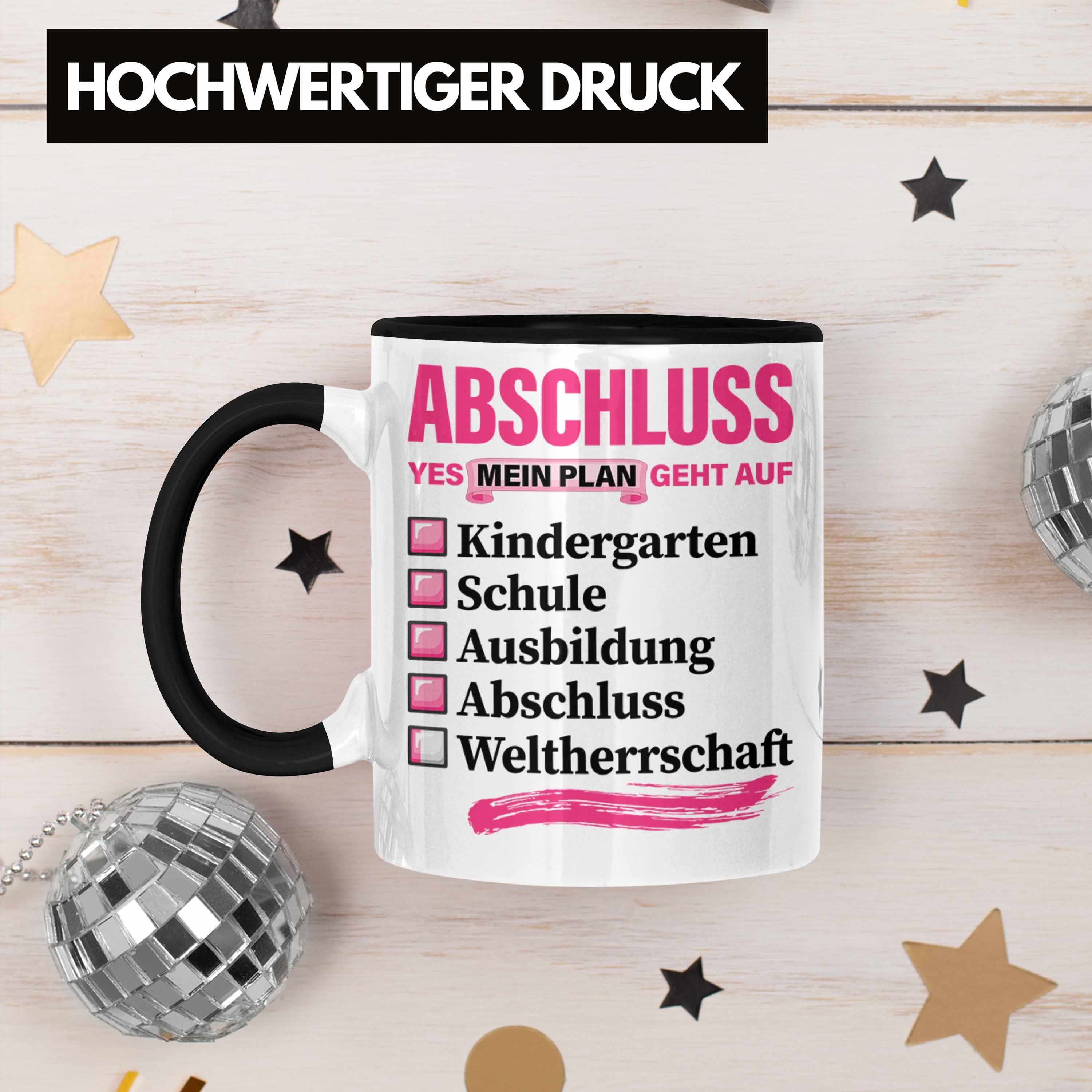 Tasse Bestandene Prüfun Prüfung Tasse Geschenkidee Geschenk Frauen Schwarz Bestanden Trendation