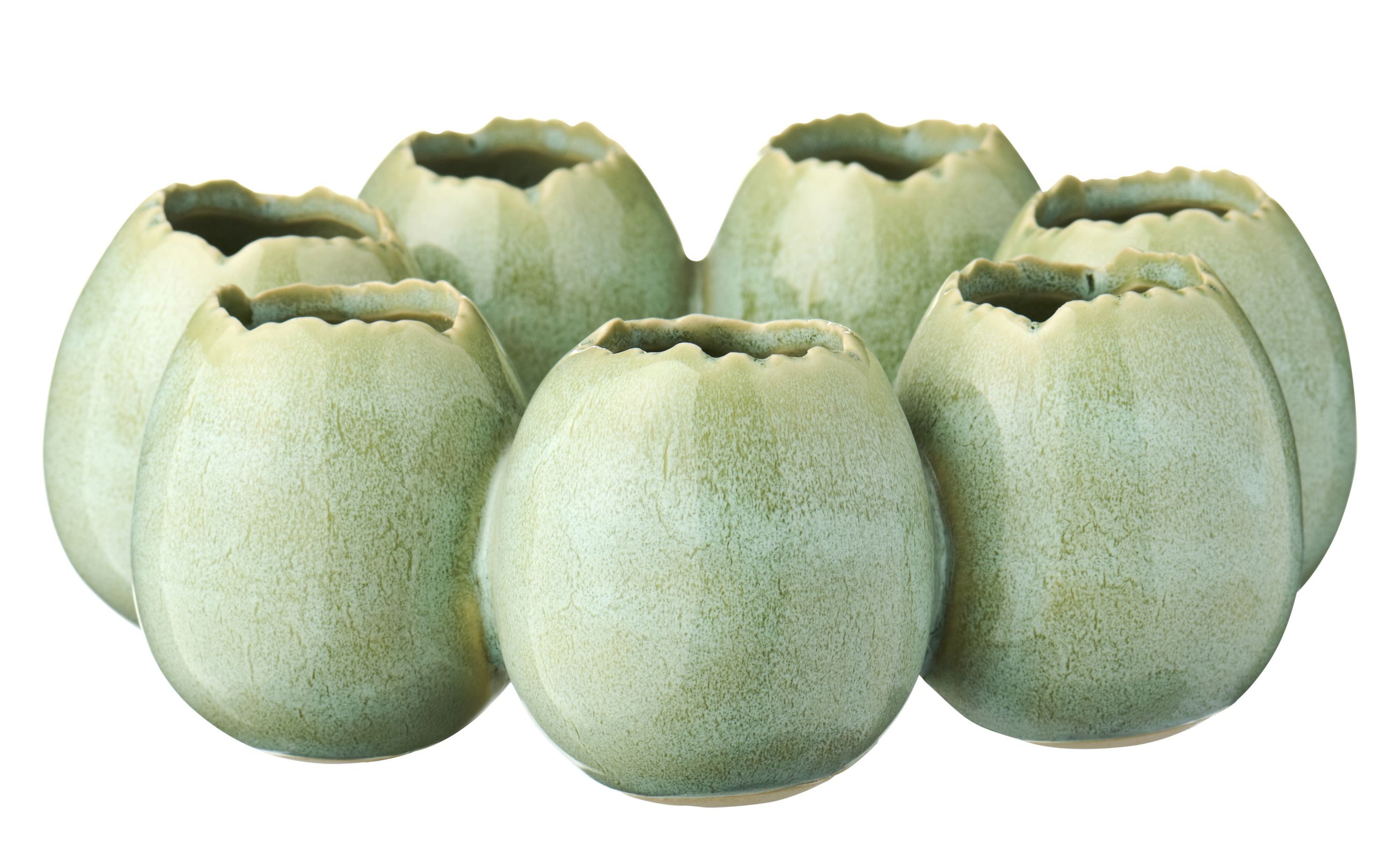 Ib Laursen Tischvase Ib Laursen Ei Vase Blumenvase Ringvase 7 Eiförmige Vasen Steingut