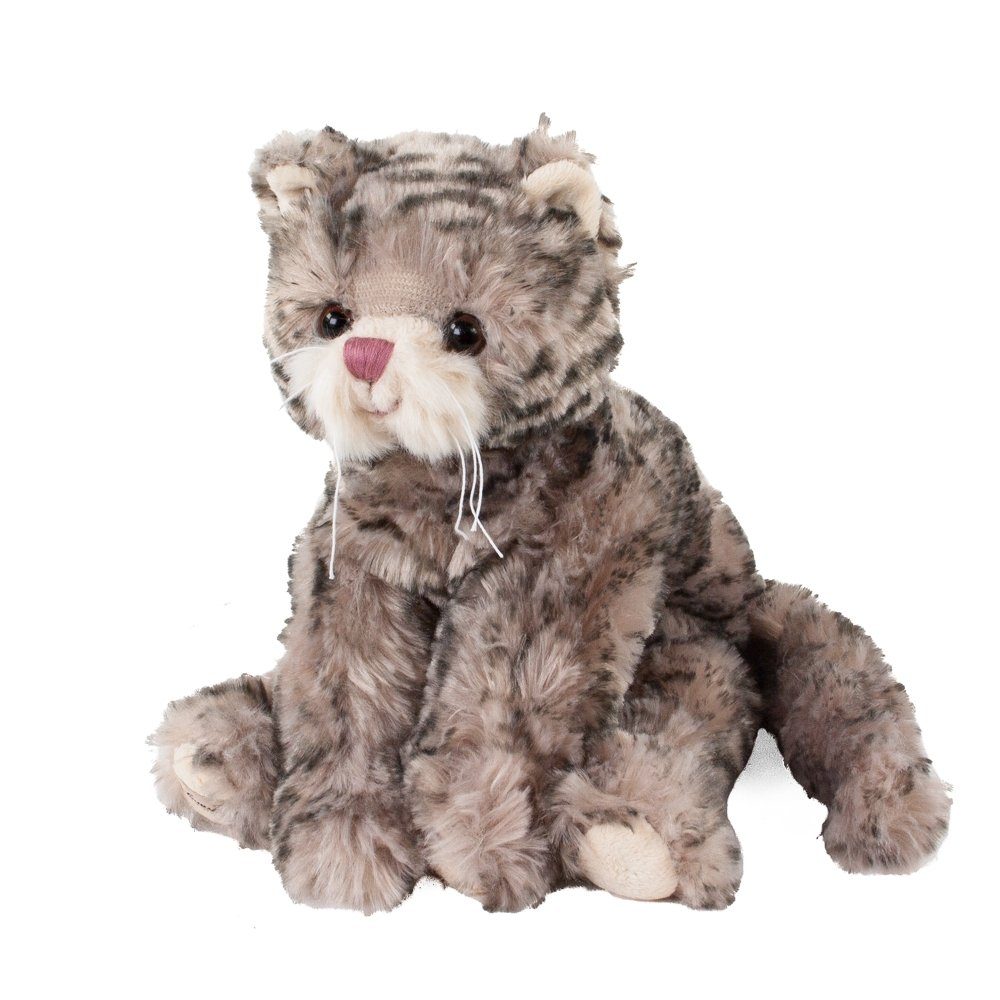 Bukowski Kuscheltier Katze grau getigert mit rosa Nase 25 cm Maciek