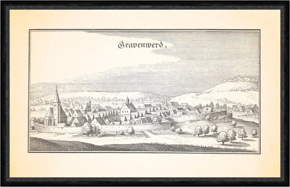 Kunstdruck Gravenwerd Grafenwöhr Waldnaab Oberpfalz Pestsäule Faks_Merian 0337