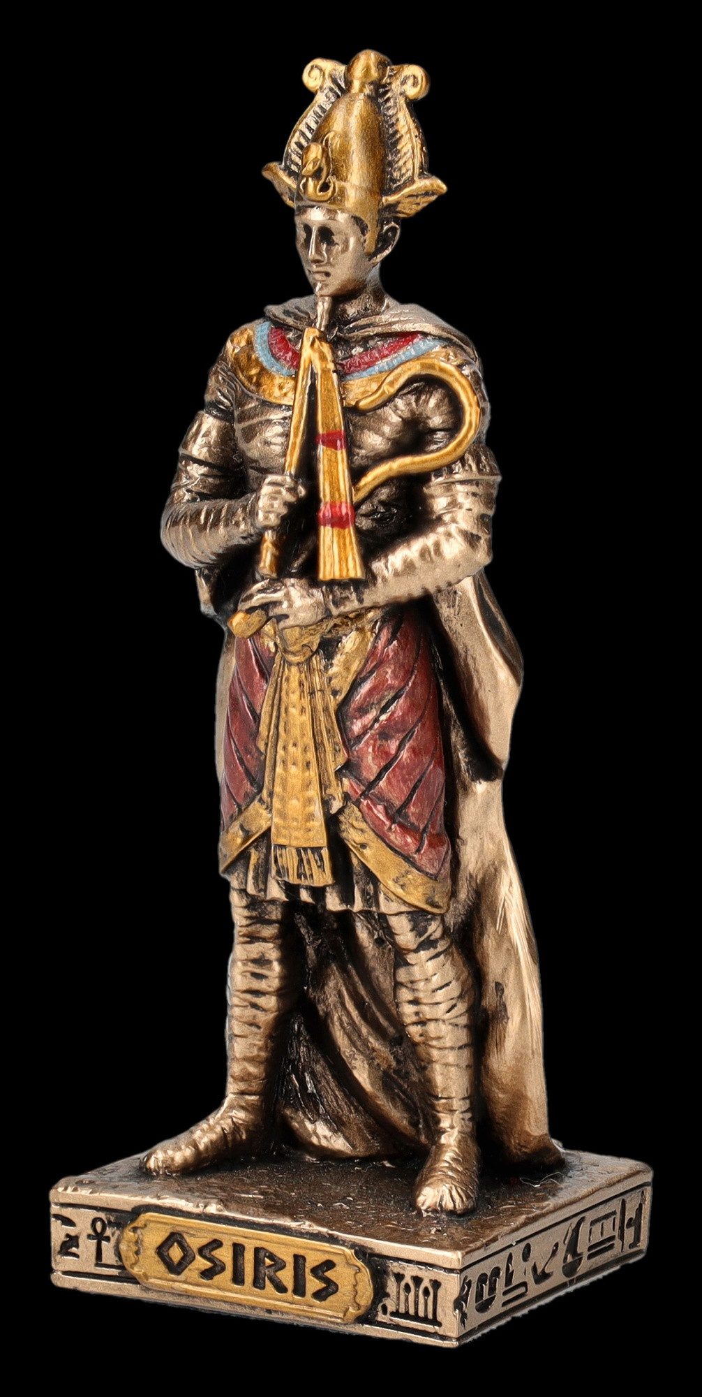 Figuren Shop GmbH Dekofigur Ägyptische Osiris Figur – Mini Götterstatue Veronese Collection 9 cm
