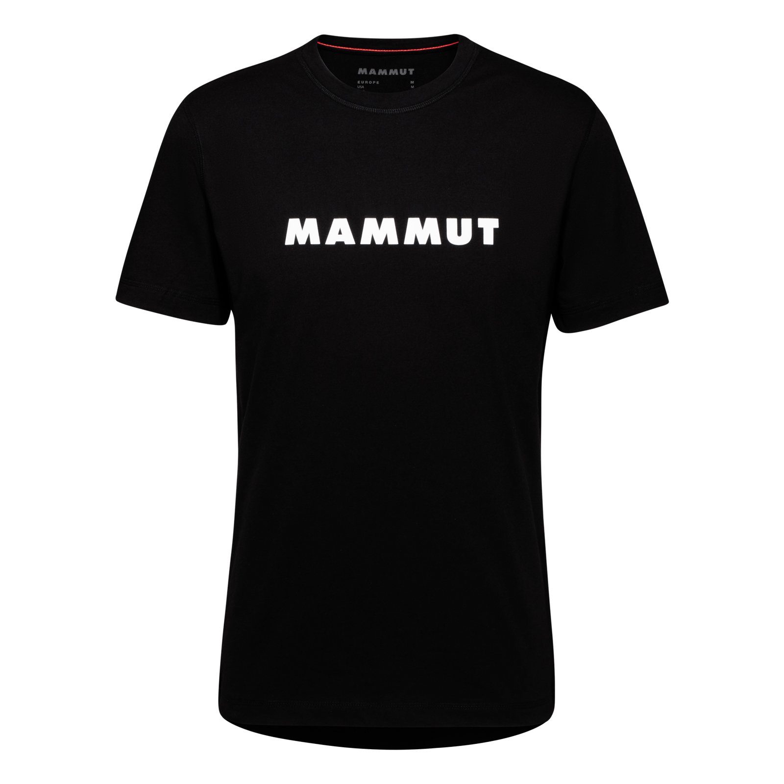 Mammut T-Shirt Mammut Core T-Shirt Logo mit plakativem Markenschriftzug 0001 black