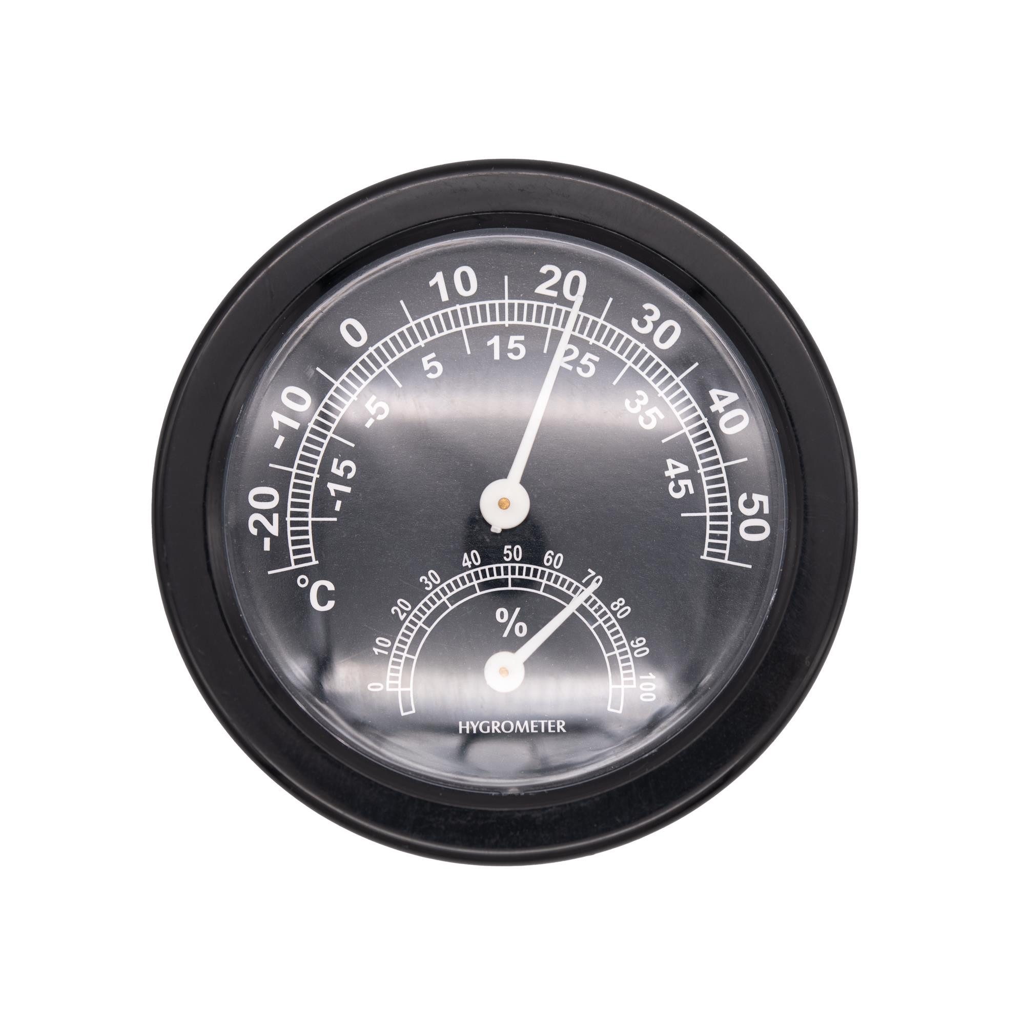 BENSON Raumthermometer 1-6 Thermometer Hygrometer Luftfeuchtigkeit, 1-tlg., Temperatur, Analog, Wetterstation, Rund
