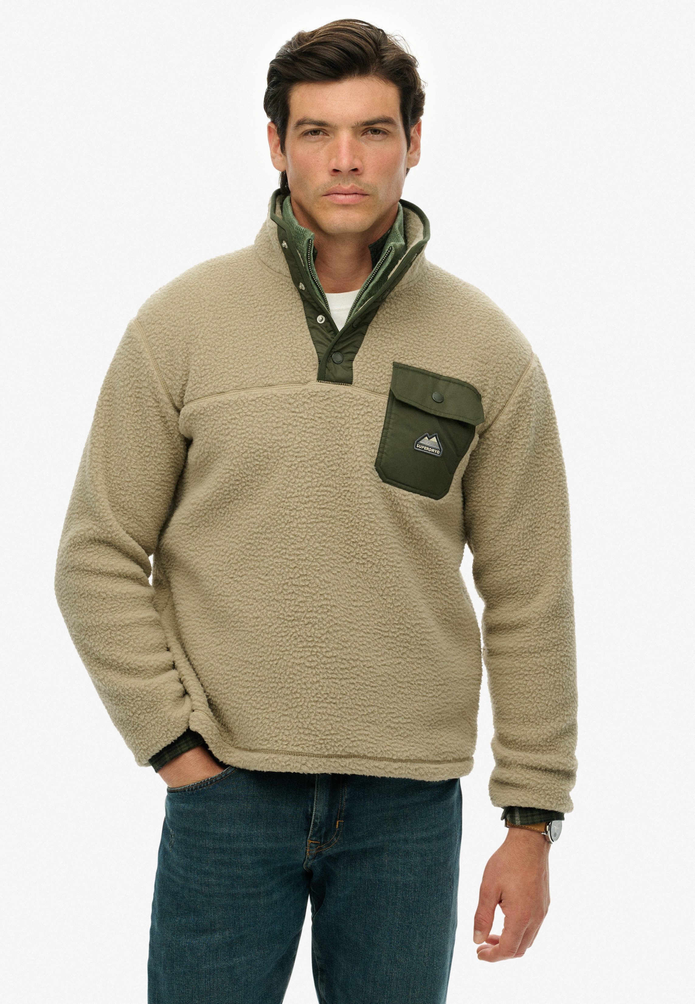 Superdry Sweatshirt FUJI FLEECE HENLEY günstig online kaufen