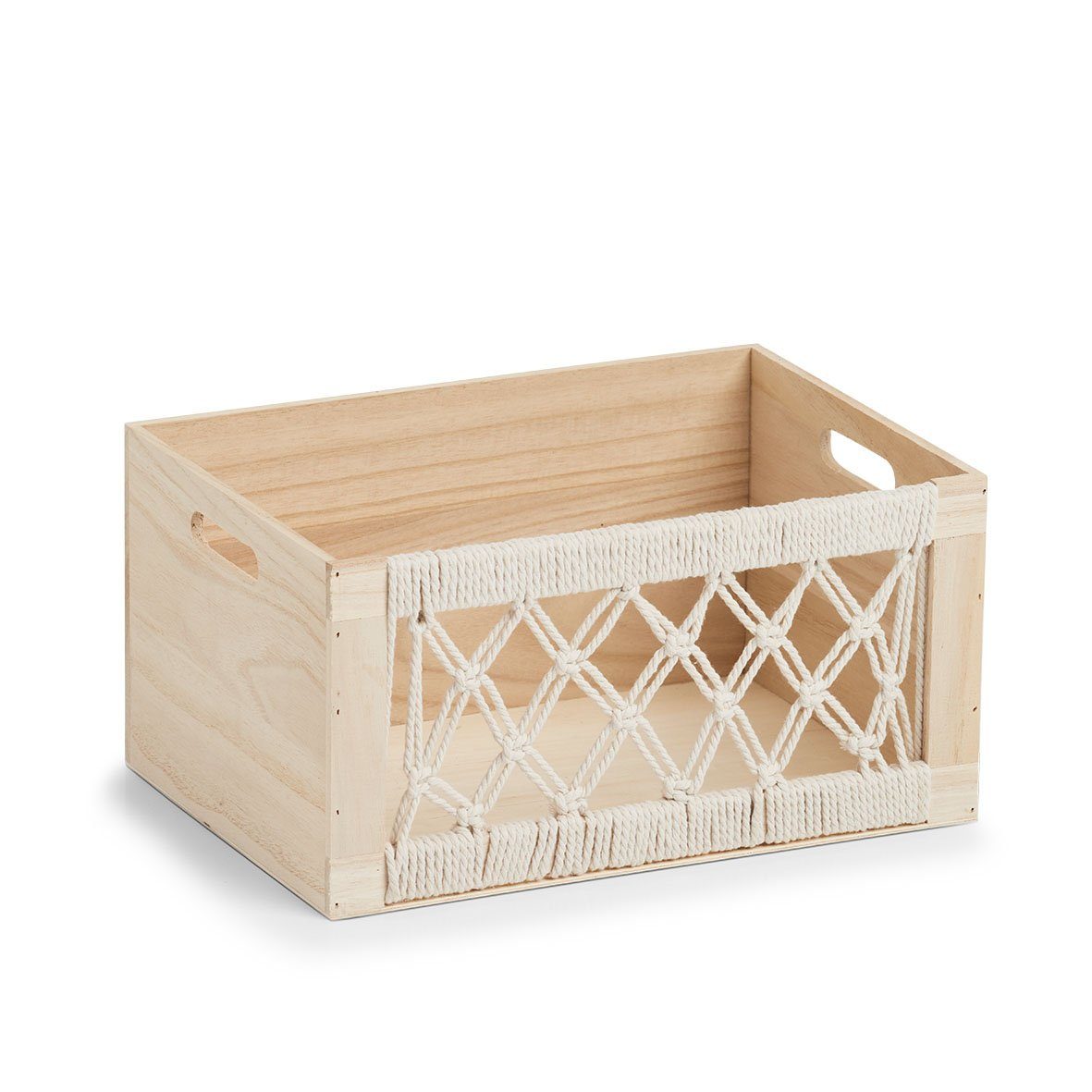 Zeller Present Aufbewahrungskorb Aufbewahrungskiste "Boho, Holz, günstig online kaufen
