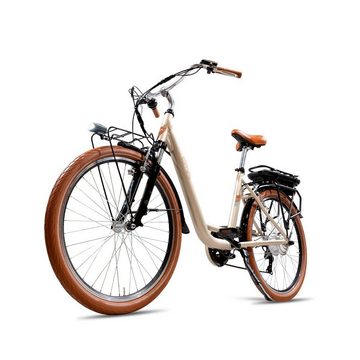 Electric Moving Green E-Bike Vintage E-Bike Modell AUDREY 26"x2" 13Ah, champagne, Shimano, Kettenschaltung, Heckmotor, 468 Wh Akku