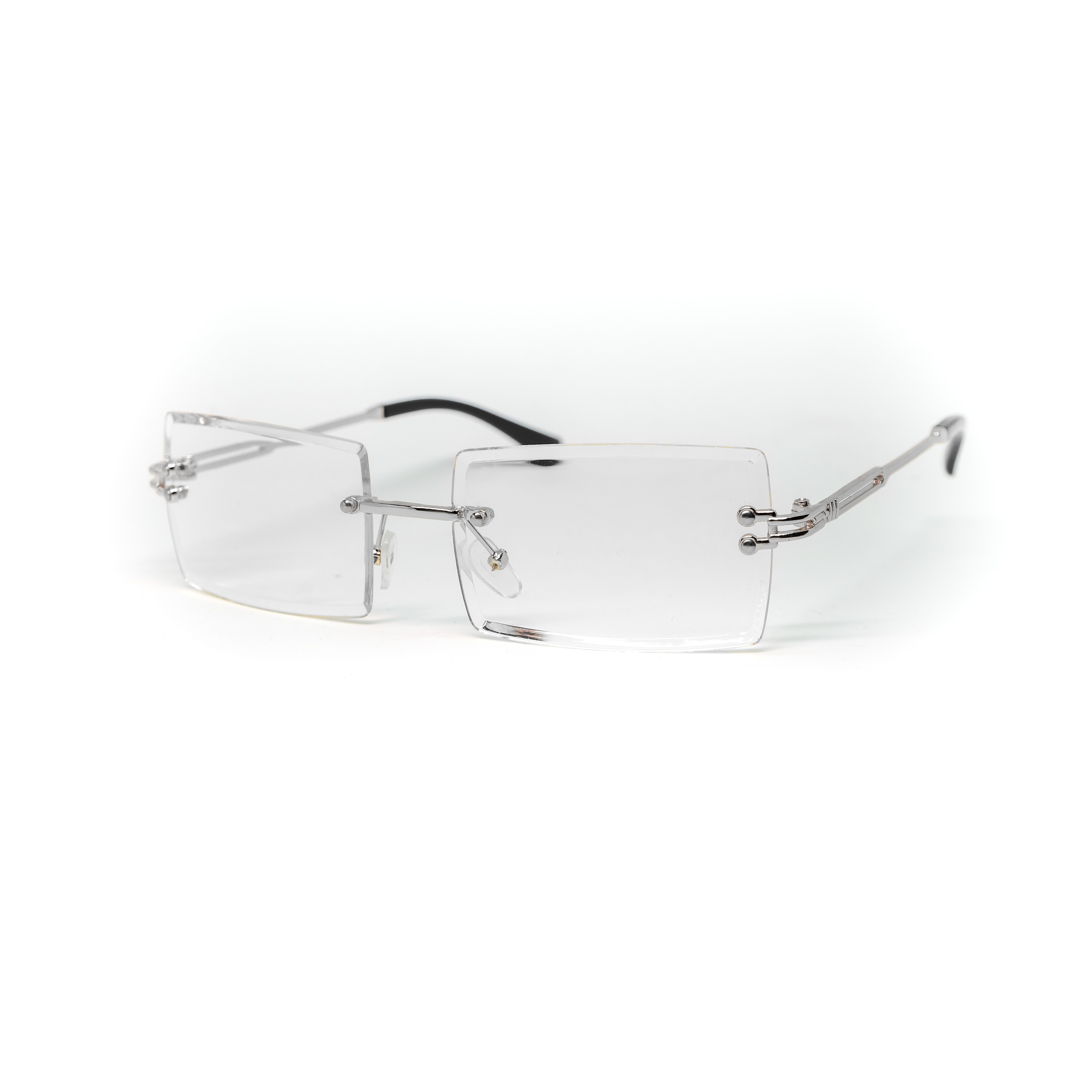 salazar.plus Sonnenbrille Randlos Rechteckig Unisex Rahmenlos Damen Herren leichte Brille