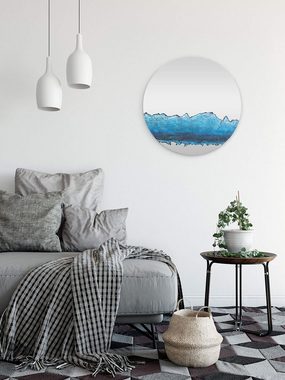KUNSTLOFT Wandspiegel Graceful Waves 60x60x2 cm, handgefertigter Deko-Spiegel aus Metall