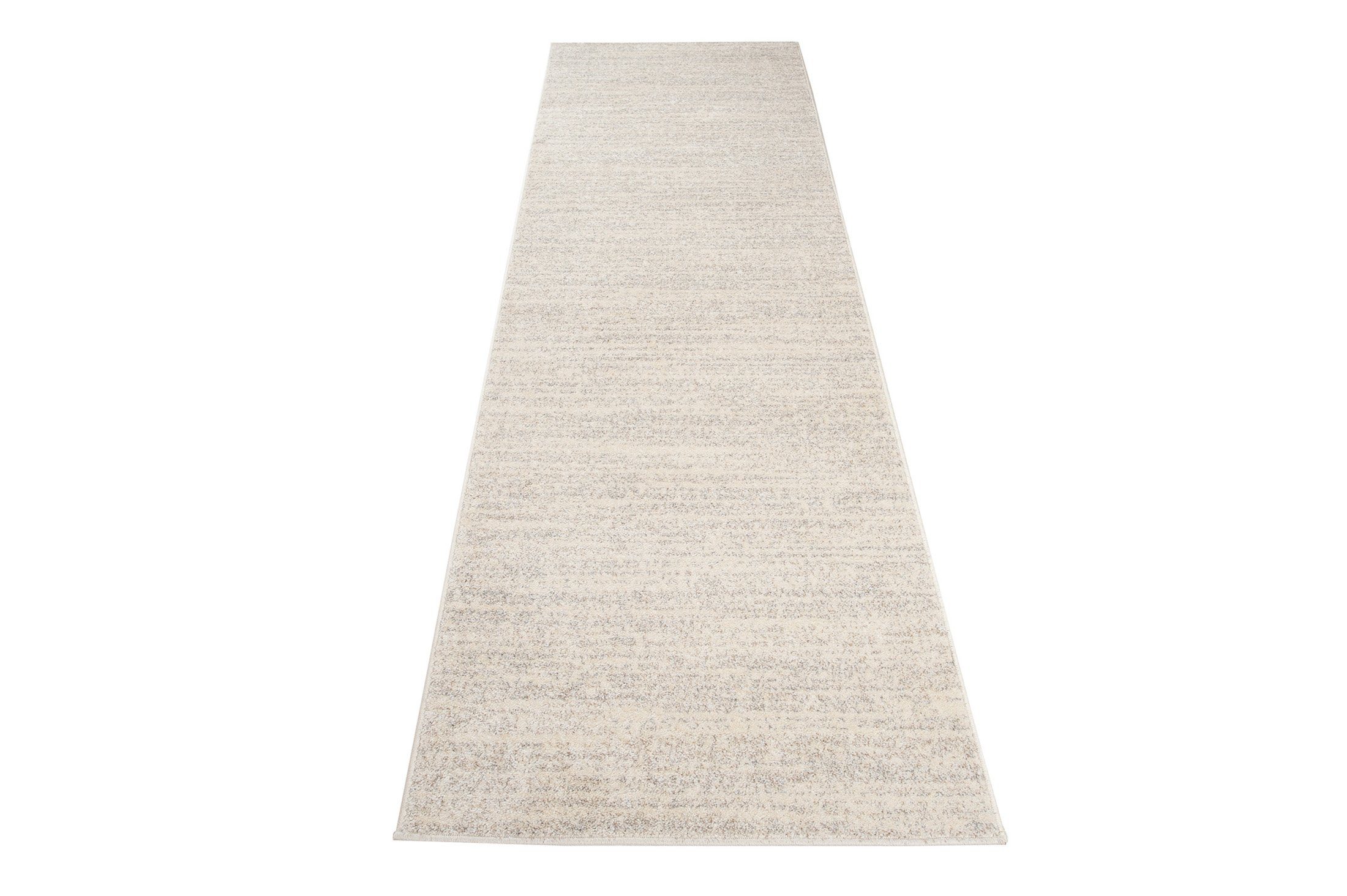 Mazovia Läufer Läufer Flurläufer Einfarbig für Vorzimmer, Küche - Creme, 60 x 100 cm, Kurzflor, Meterware, Höhe 10 mm