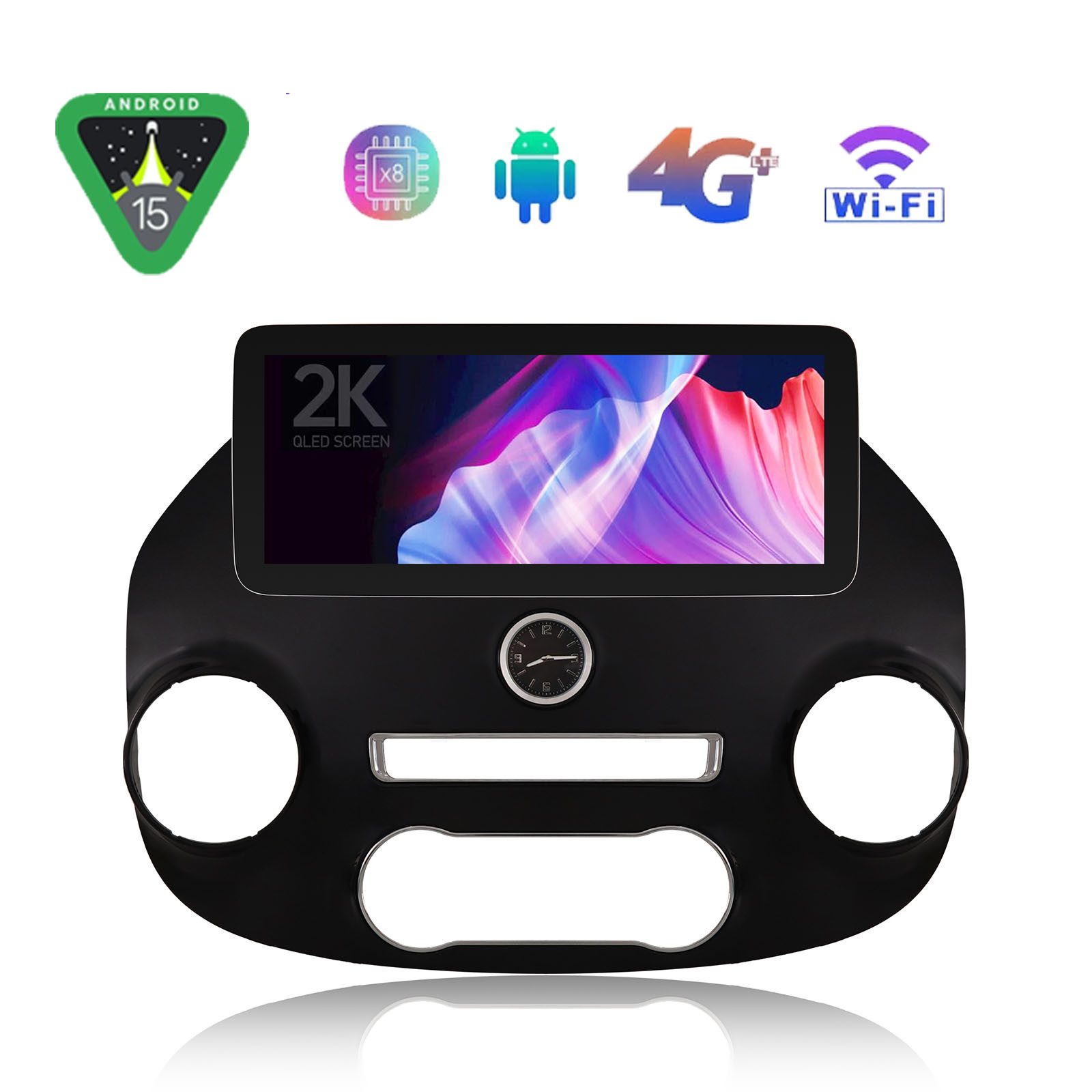 A-Sure Für Mercedes Benz Vito W447 2014-2023 12.3" 8-Core Android 15 Carplay Autoradio (Digitalradio (DAB), FM, AM, 1920*720 IPS Screen/8-Core CPU)