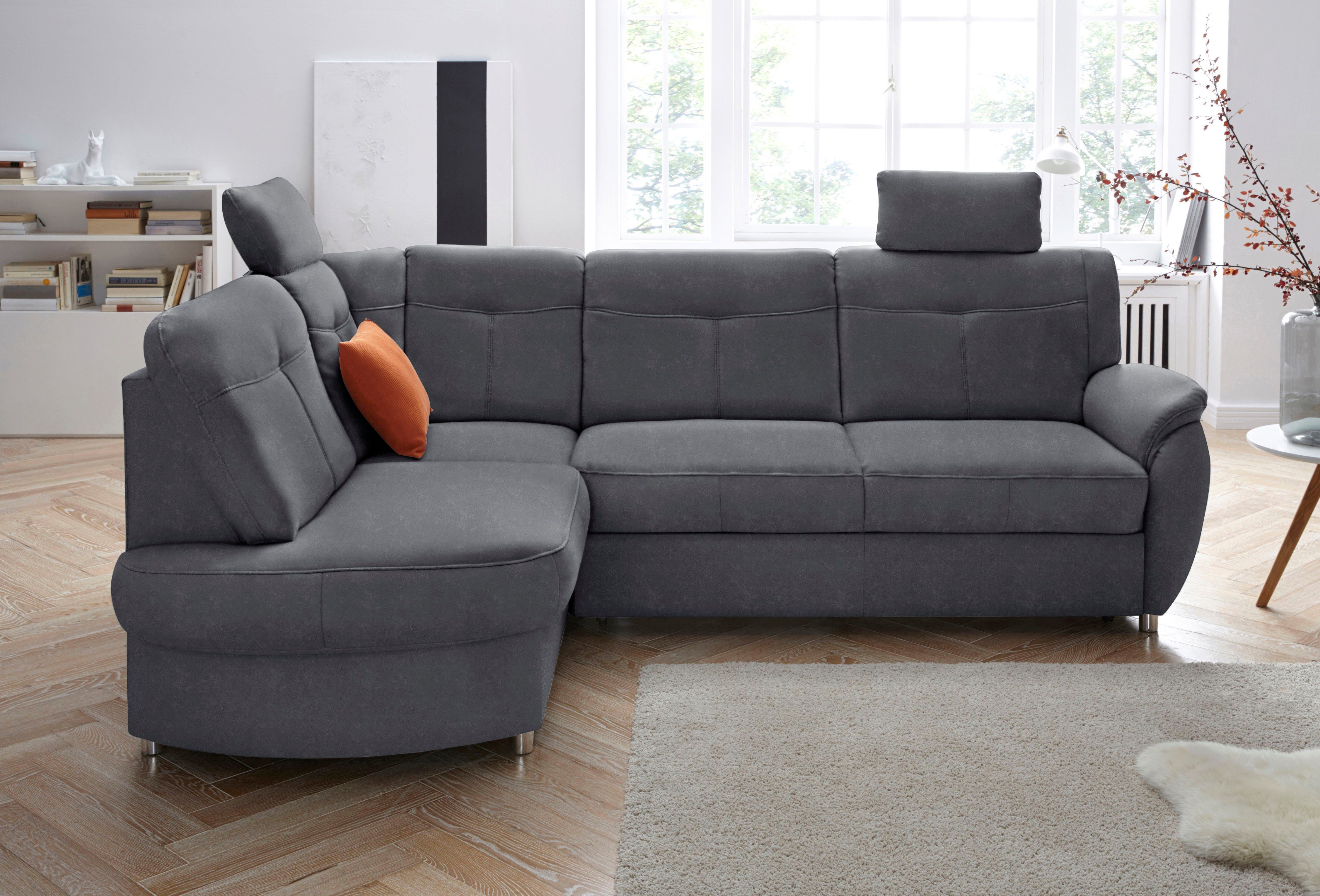 sit&more Ecksofa "Sonoma L-Form" wahlweise mit Bettfunktion und Bettkasten günstig online kaufen