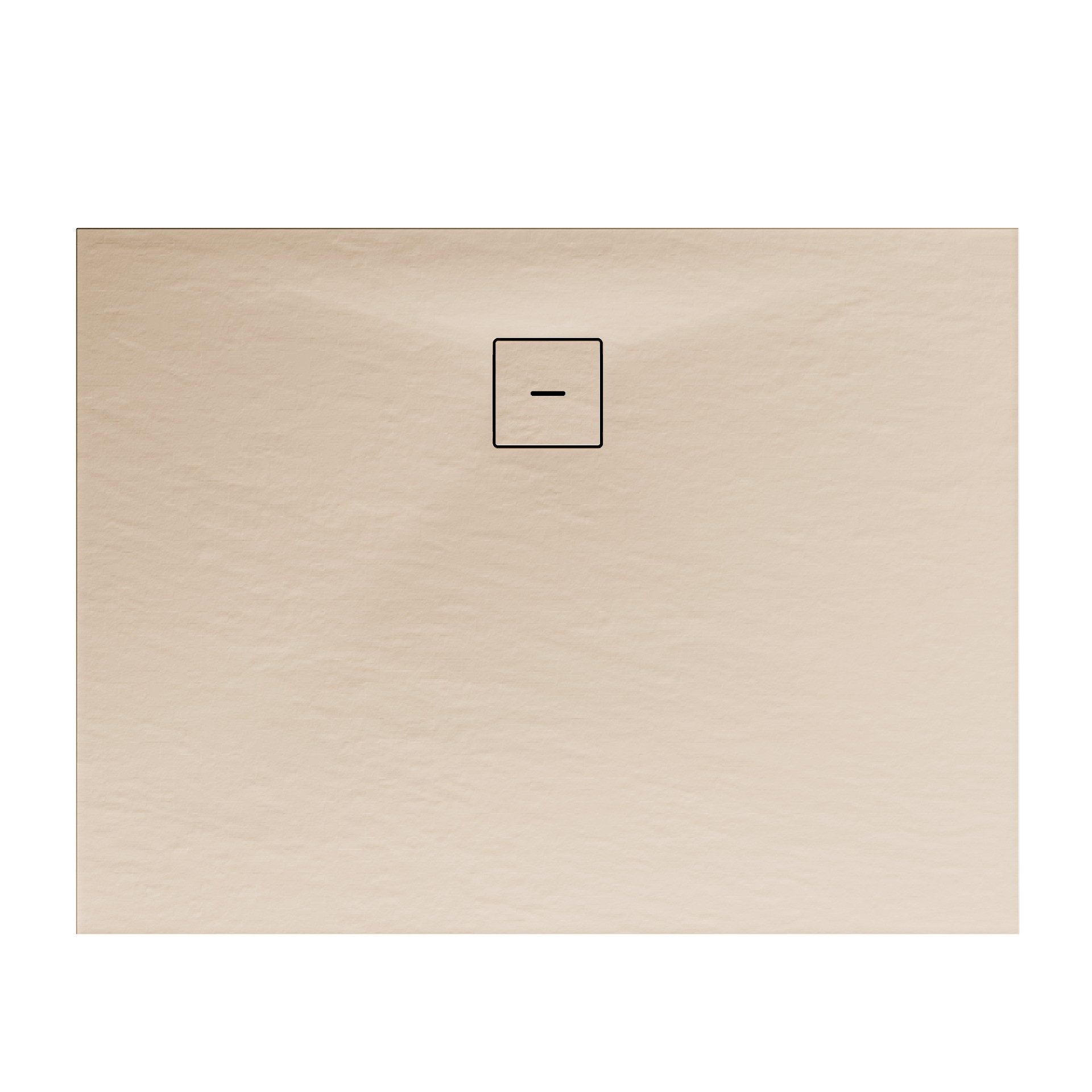 Schulte Duschwanne Schulte-Plan, Rechteck, Mineralguss mit Steinstruktur, 75x100 cm, Sand, flach, inkl. Ablaufgarnitur, ohne Stellfüße