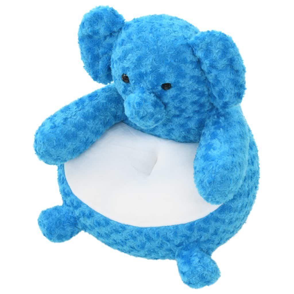 Blau Stofftier Elefant Plüschtier Kuscheltier vidaXL Kuscheltier