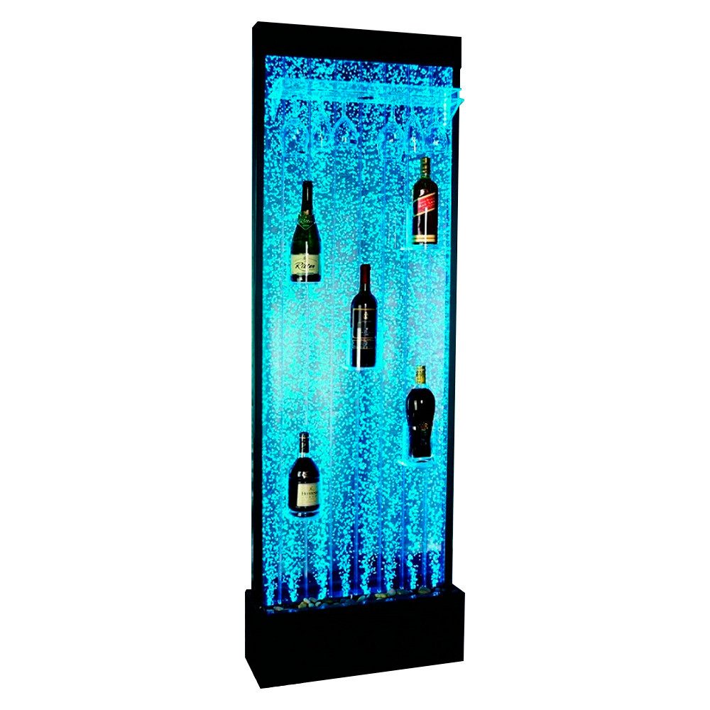 JVmoebel Barschrank Led Regal Bar Wasser Wand Säule Trenn Wand Wasserwände Bar Theke Regal Made in Europa