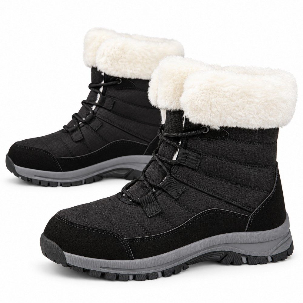 HUSK'SWARE Schneeschuhe Outdoor-Winterschuhe (Warme Wanderschuhe, High-Top-Schuhe), WARMES KUNSTFELLFUTTER