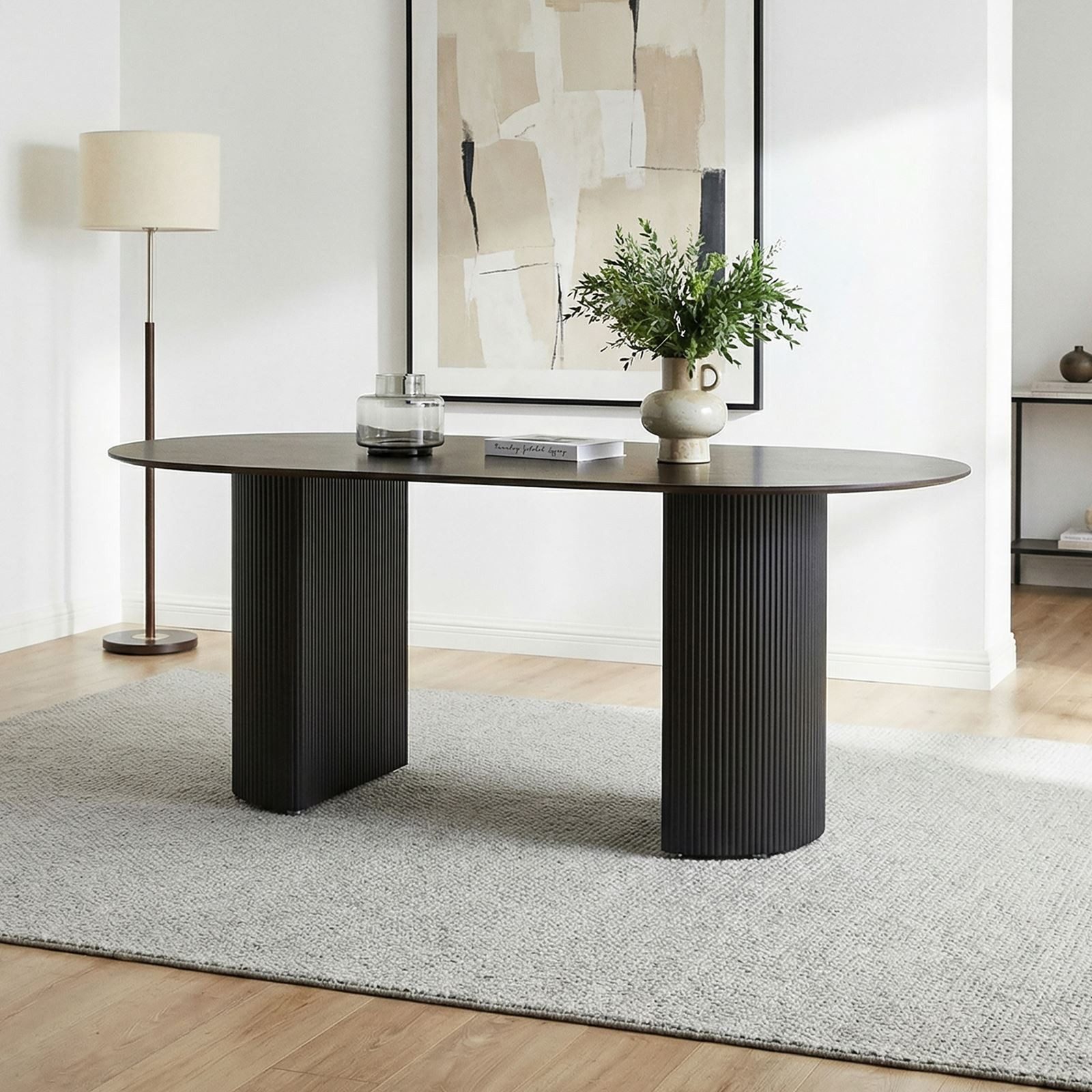 IDIMEX Esstisch LISANDRO, oval 160 x 90 cm mit robuster Keramik-Tischplatte günstig online kaufen