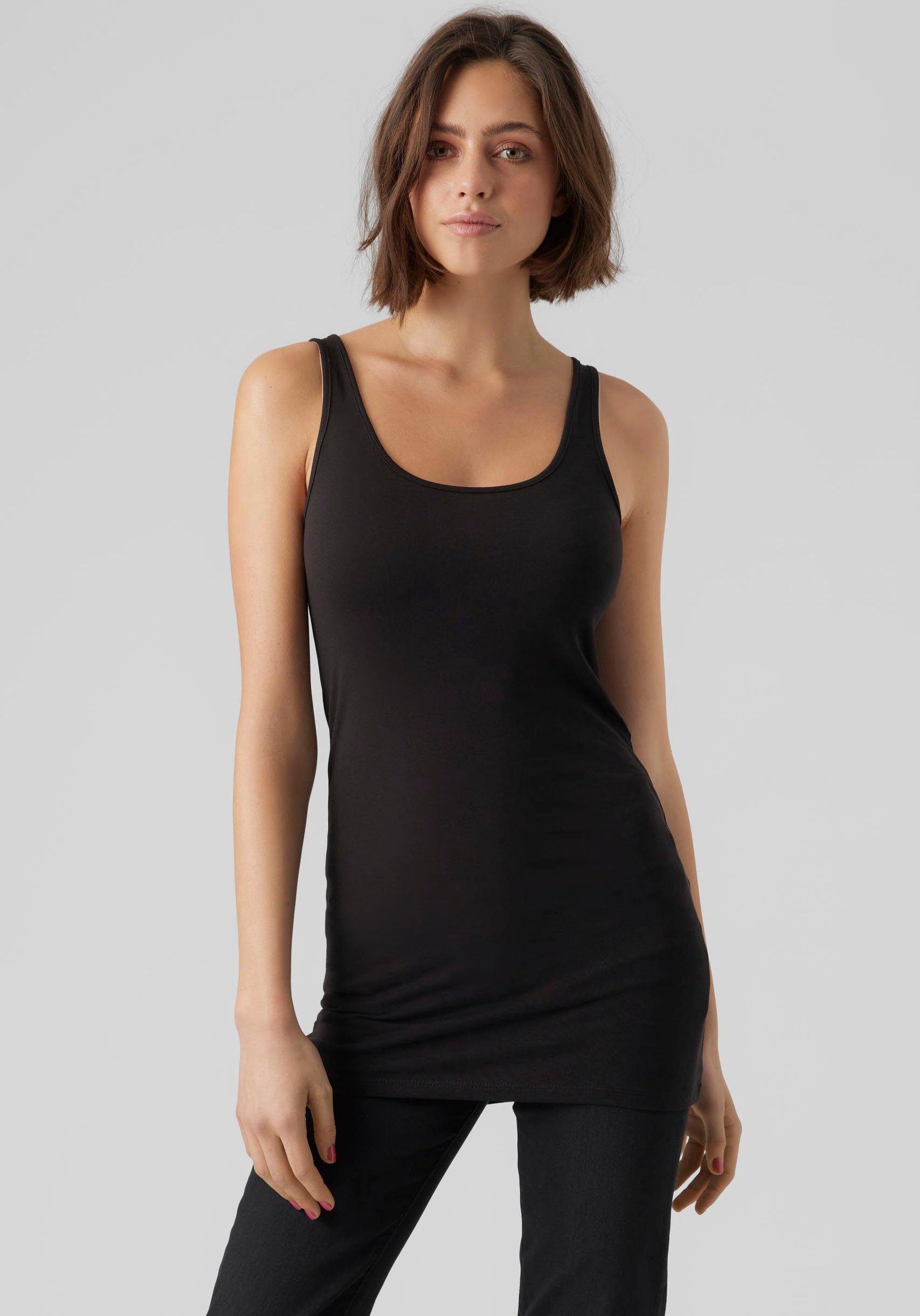 Vero Moda Tanktop VMMAXI MY SOFT LONG TANK TOP 2-PACK (Packung, 2-tlg) günstig online kaufen