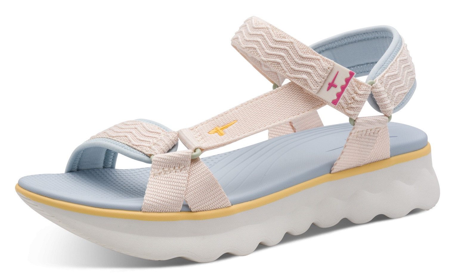 Tamaris Trekkingsandale Plateau, Sandalette, Riemchensandale in veganer Verarbeitung