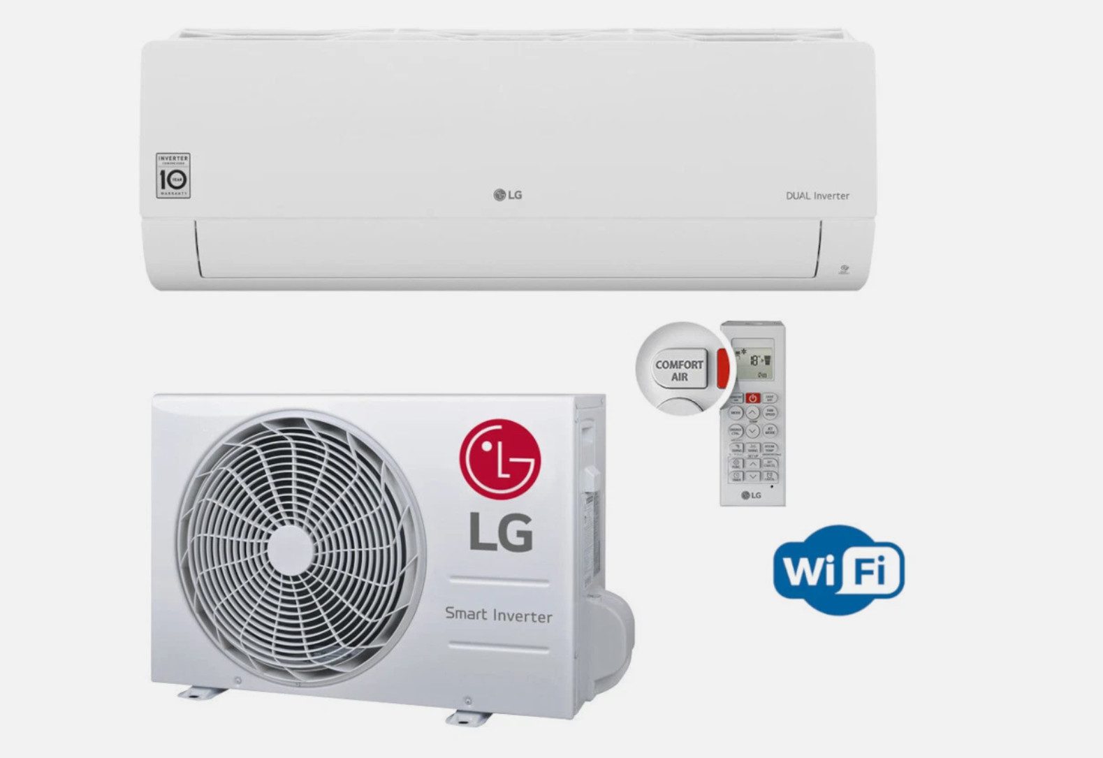 LG Split-Klimagerät S12EC Wifi Set R32 3,5 kW, S12EC NSJ + S12EC UA3 günstig online kaufen