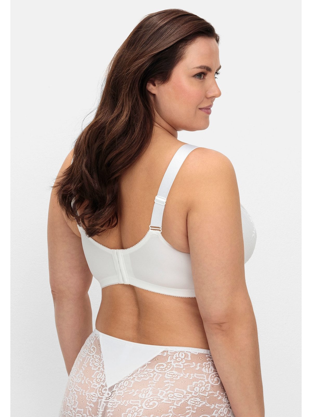 Sheego Bügel-BH Große Größen mit zarter Spitze und seitlichen Stützen