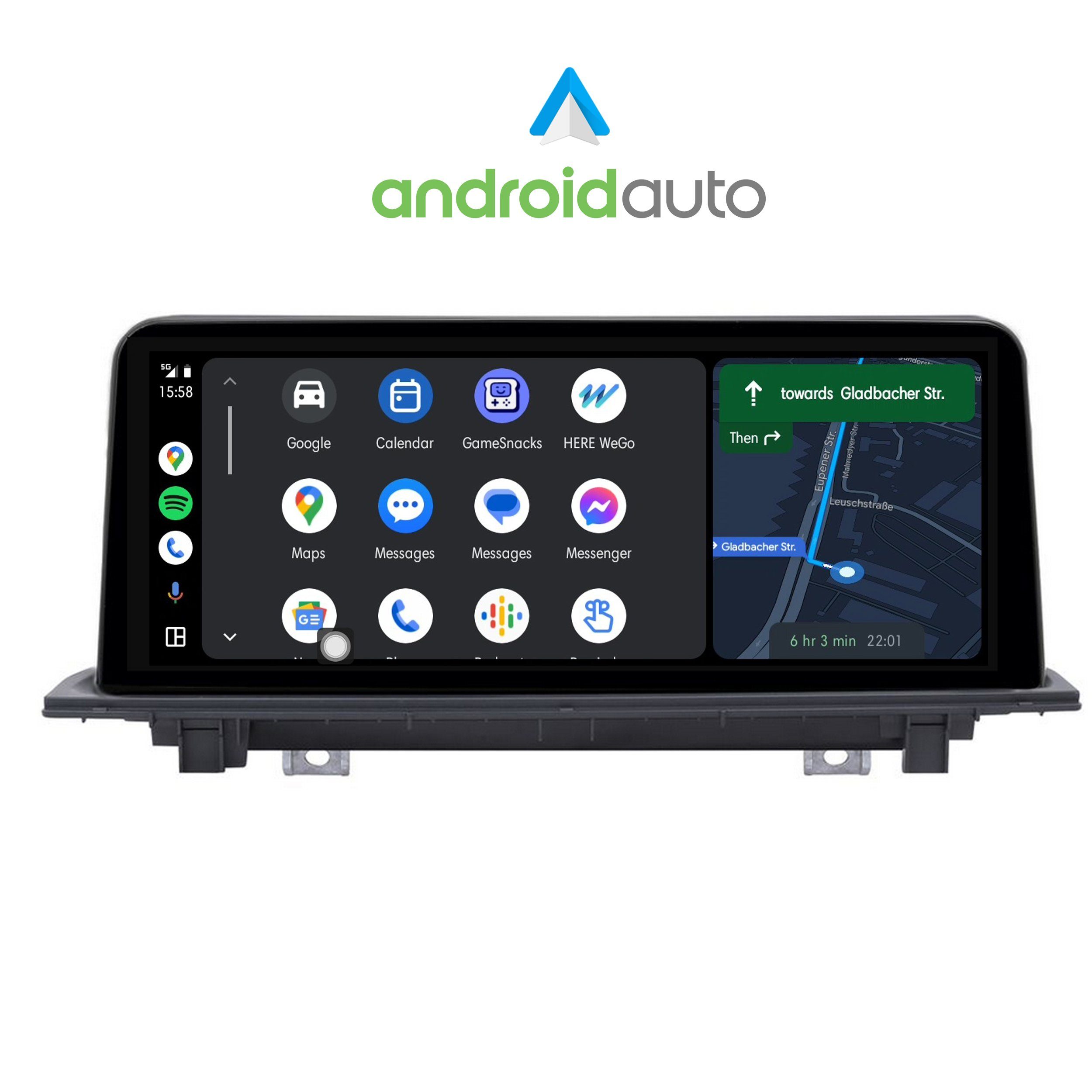 TAFFIO Für BMW X1 F48 Touchscreen Android Navi 10.25" F39 Einbau-Navigationsgerät X2 GPS EVO CarPlay