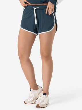 SUPER.NATURAL Shorts für Damen, Merino BIARRITZ SHORT casual, mit Streifen