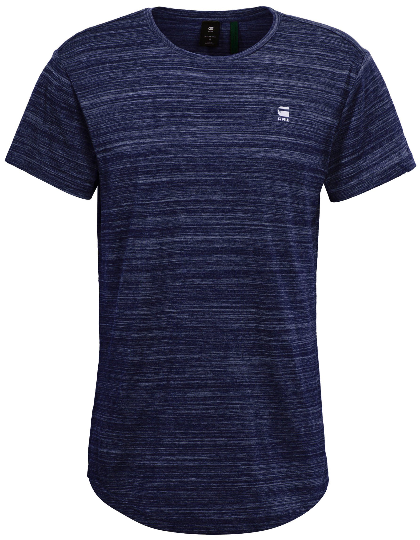 Stitching kleinem navy-meliert T-Shirt Logo RAW mit G-Star Lash