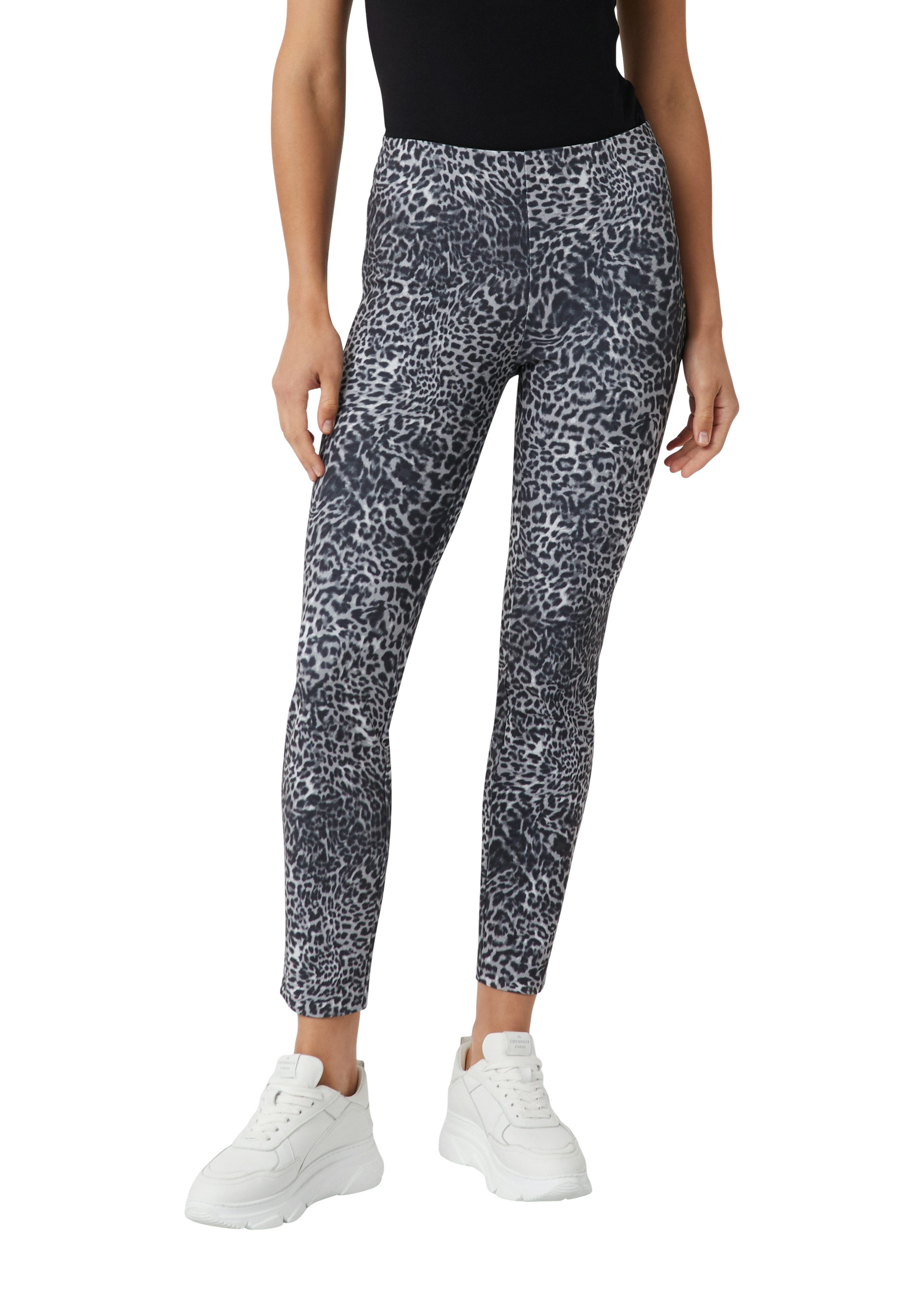 comma Leggings mit All-Over Print günstig online kaufen