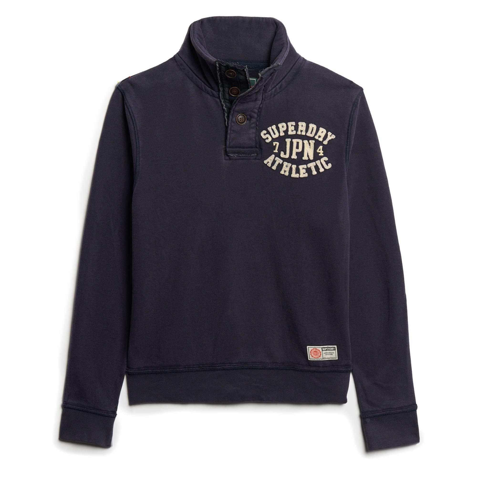 Superdry Sweatshirt "Vintage Athletic Henley Jumper" günstig online kaufen