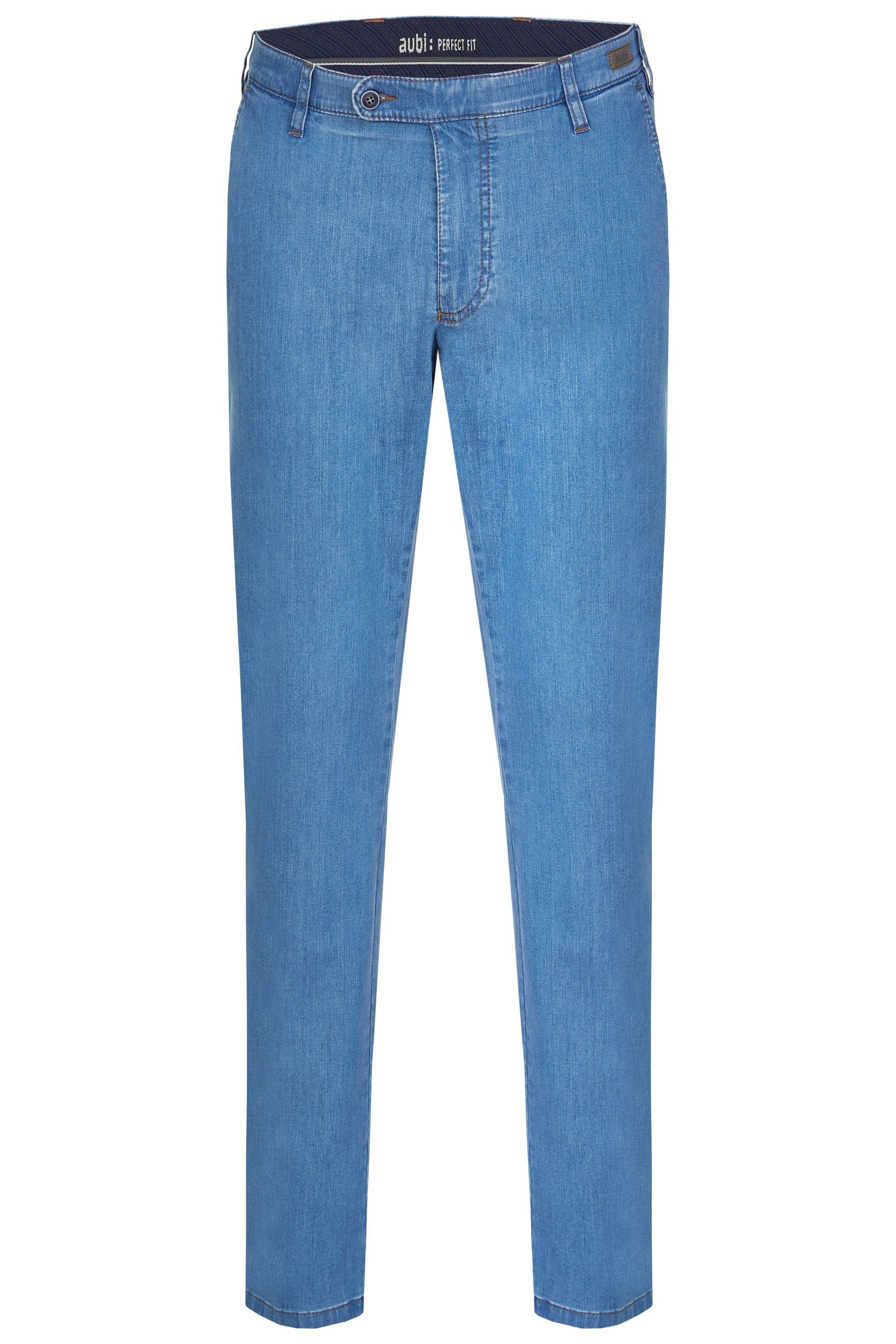 aubi: Bequeme Jeans aubi Perfect Fit Herren Sommer Jeans Hose Stretch aus Baumwolle High Flex Modell 526 bleached (43)