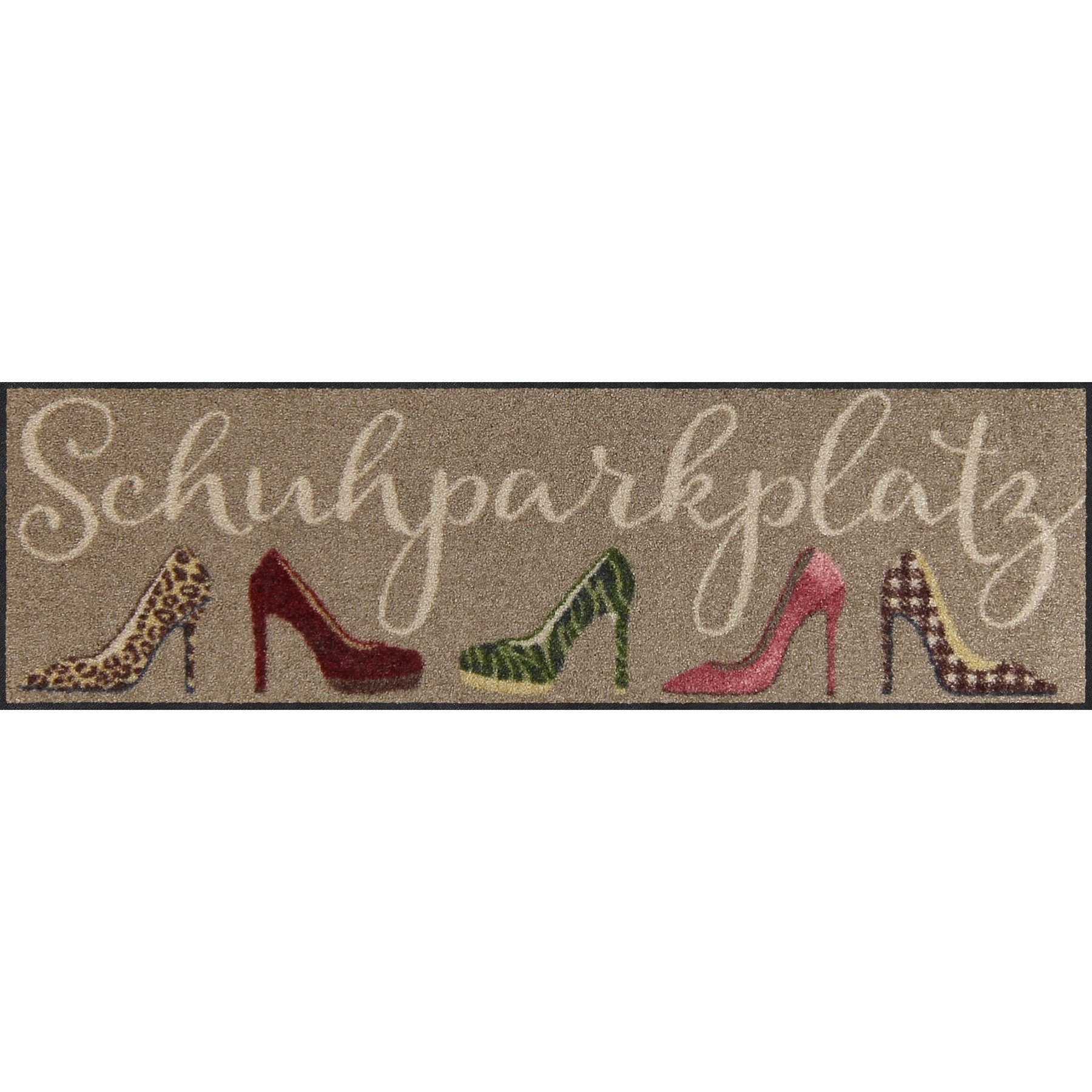 Salonloewe Läufer Läufer klein 30x100 Stiletto Parkplatz taupe, Läufer klein, Höhe: 300 mm