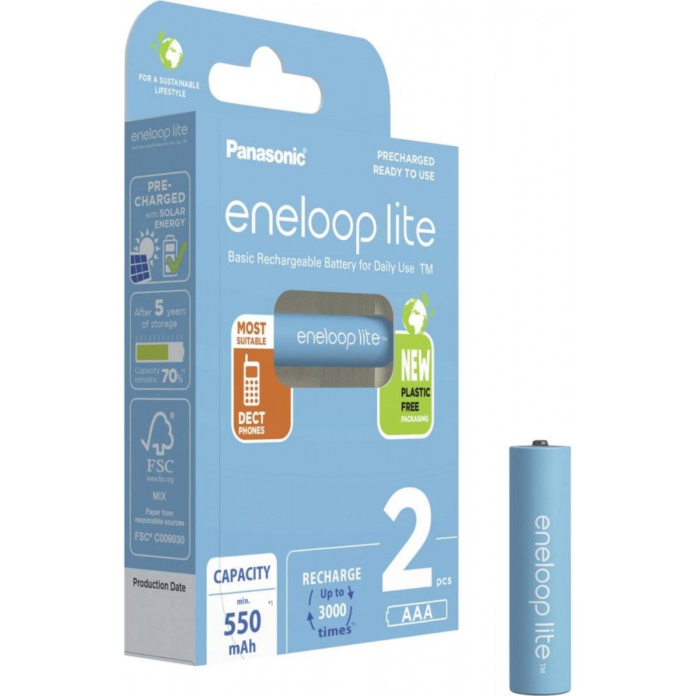 Eneloop BK-4LCCE/2BE 2er Blister Micro-Akkus. Elektro-Kabel