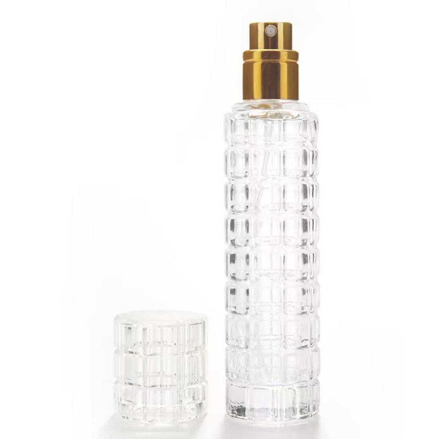 LuxusKollektion Parfümzerstäuber Parfuemzerstauber Glas Gold 28ml nachfuellbar tragbar