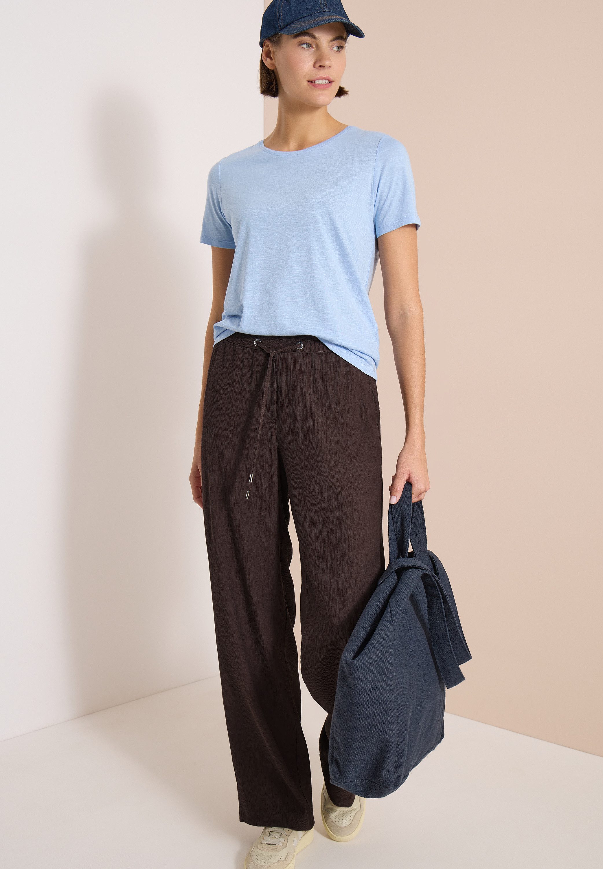 CECIL Stoffhose Style Neele Sommerhose in Struktur-Optik – Bild 5 von 5