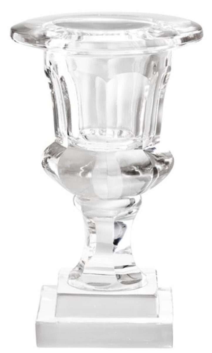 Casa Padrino Teelichthalter Designer Glas Teelichthalter 12 x H. 19 cm - Luxus Gastronomie Accessoires