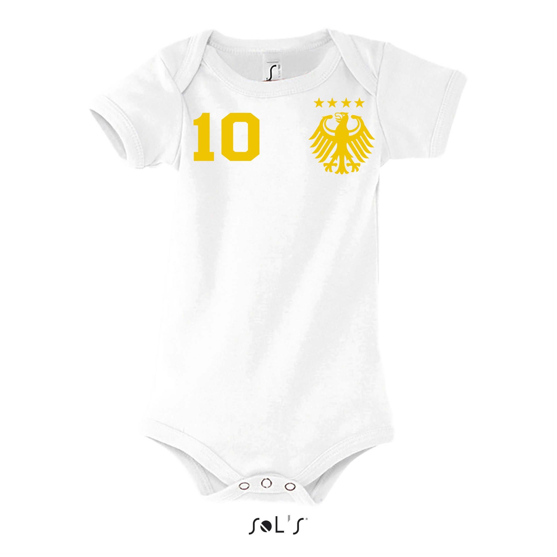 Strampler Deutschland Germany Kinder Baby Sport Trikot Body Fussball Meister EM