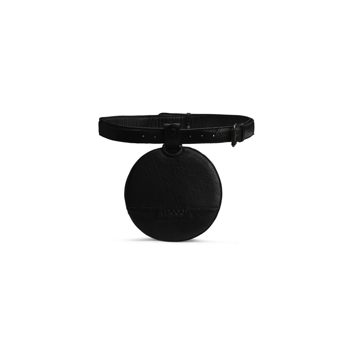 muud Handtasche Lederanhänger Demi Black