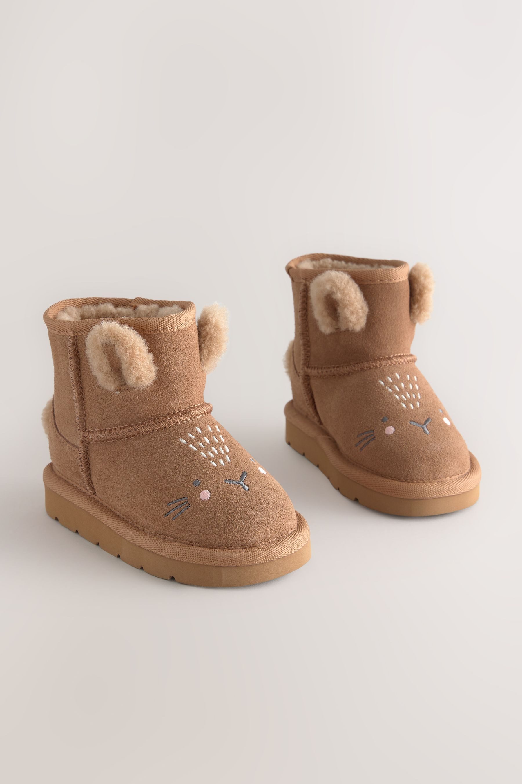 Next Wasserabweisende Schlupfstiefel aus Veloursleder Schlupfstiefel (1-tlg)
