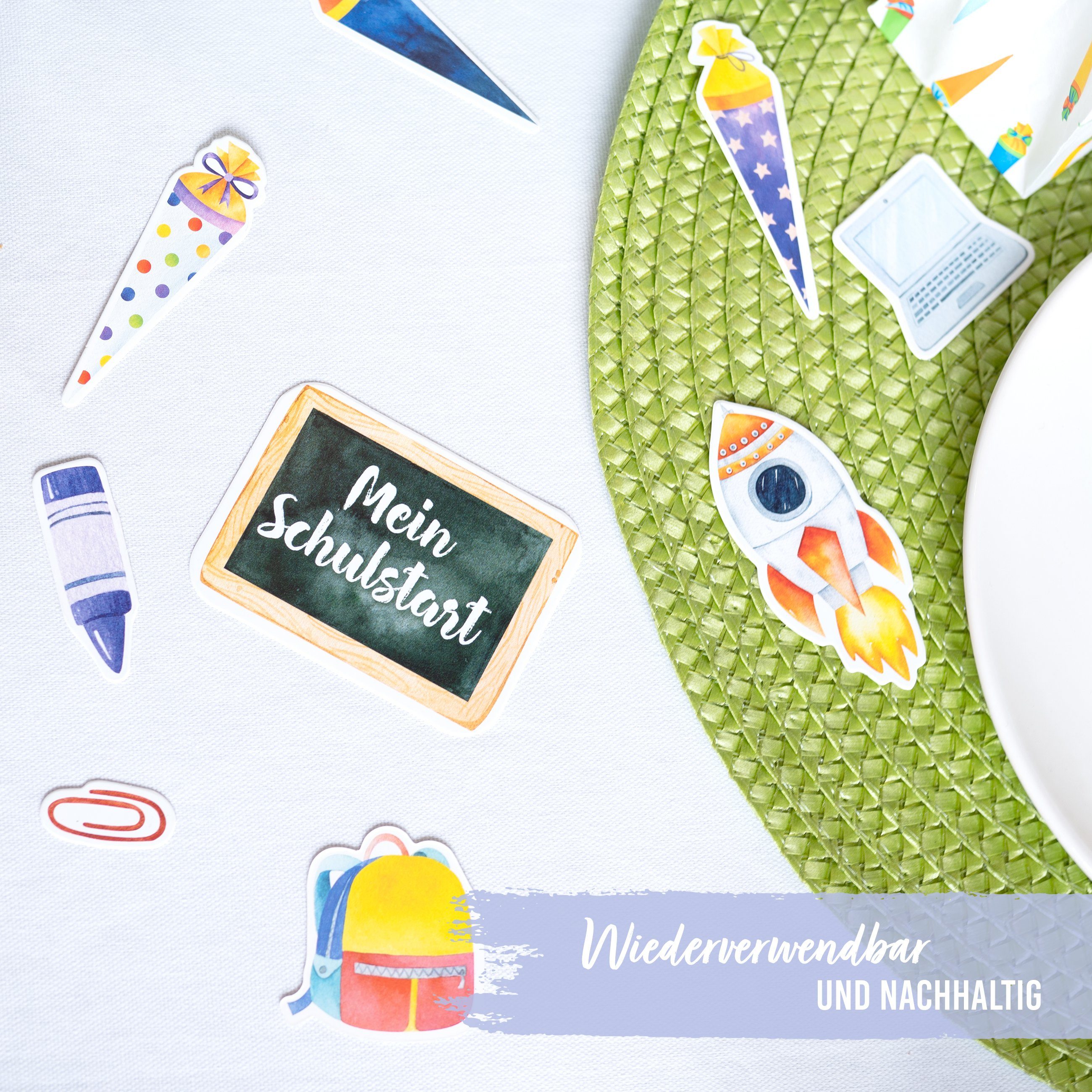 PAPIERDRACHEN Konfetti Tischkonfetti zur Einschulung - tolle Dekoration, Tischkonfetti