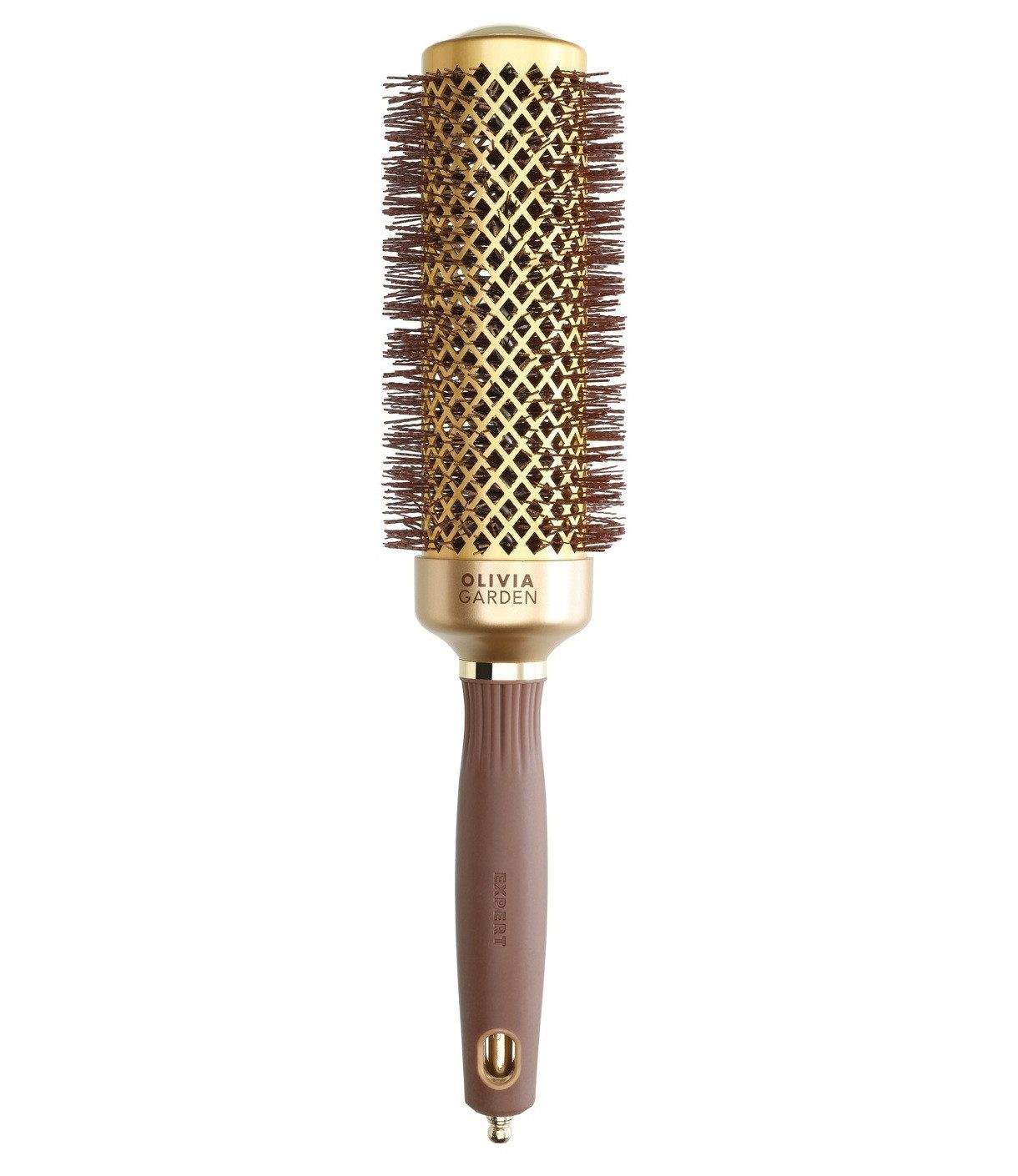 OLIVIA GARDEN Haarbürste Olivia Garden Expert Blowout Shine Gold & Brown 45mm Rundbürste