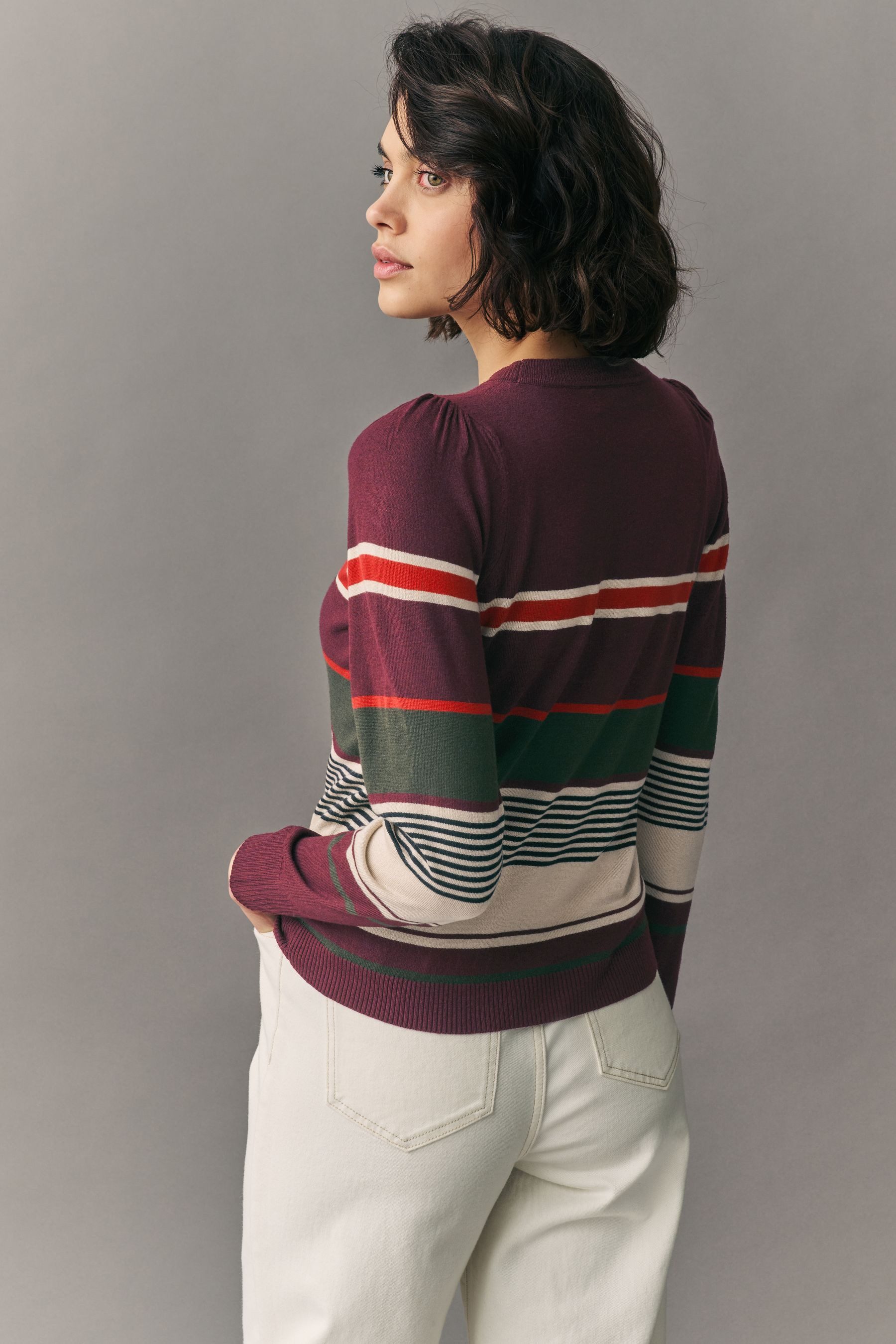 Next Rundhalspullover Langärmliger Pullover mit Rundhalsausschnitt günstig online kaufen