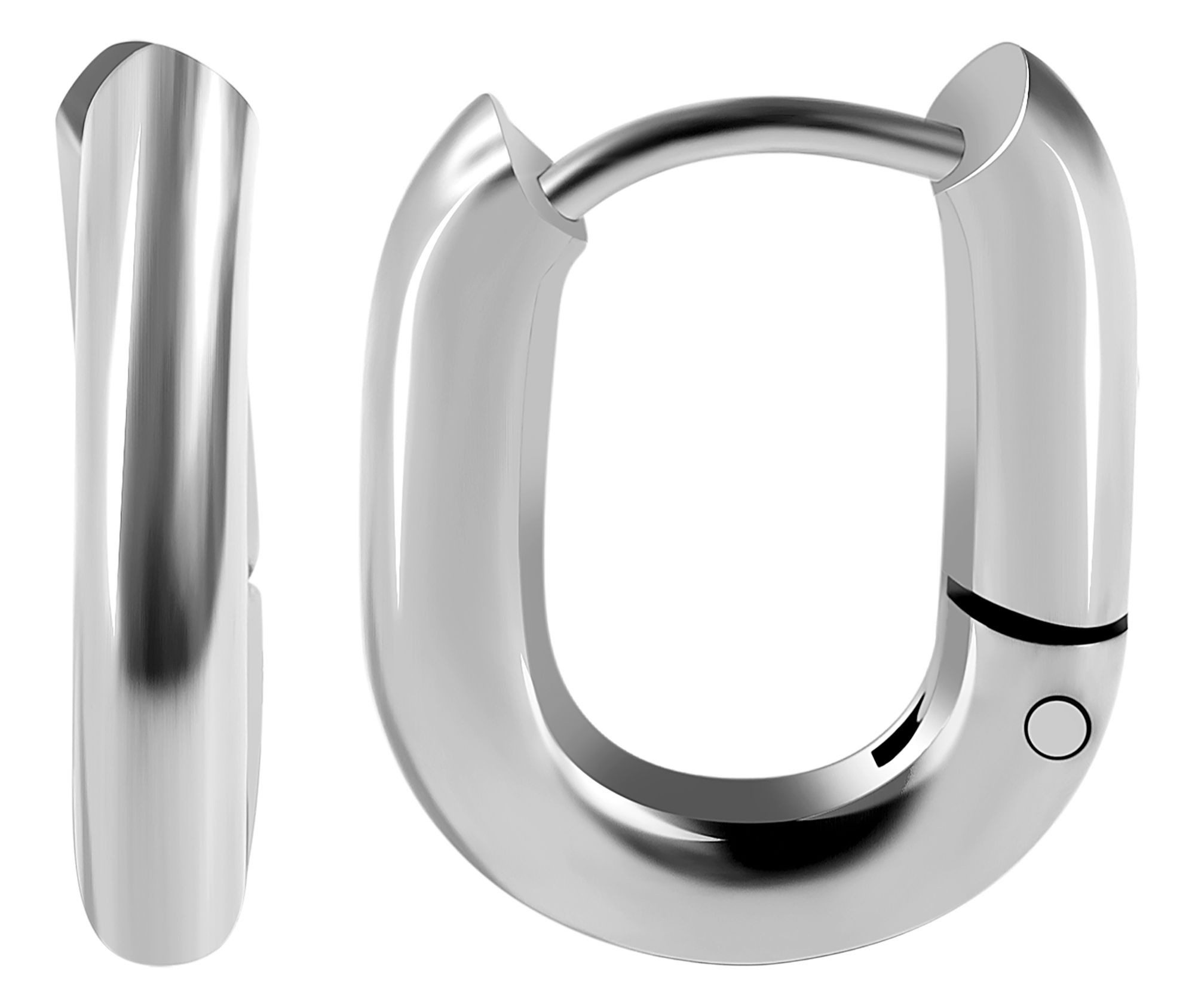 Valentinstagsgeschenk AKZENT Ohrring-Set Milas Creolen Ohrringe Edelstahl silber Damen wasserfest (Paar), Damen Ohrring, silberfarben, silberfarbig01