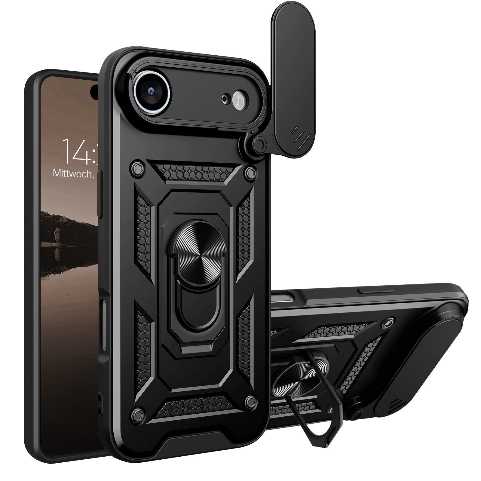 Tec-Expert Handyhülle Outdoor Cover Hülle für Apple iPhone 17 Air, Premium Hülle mit Kameraschutz aus verstärktem Polycarbonat