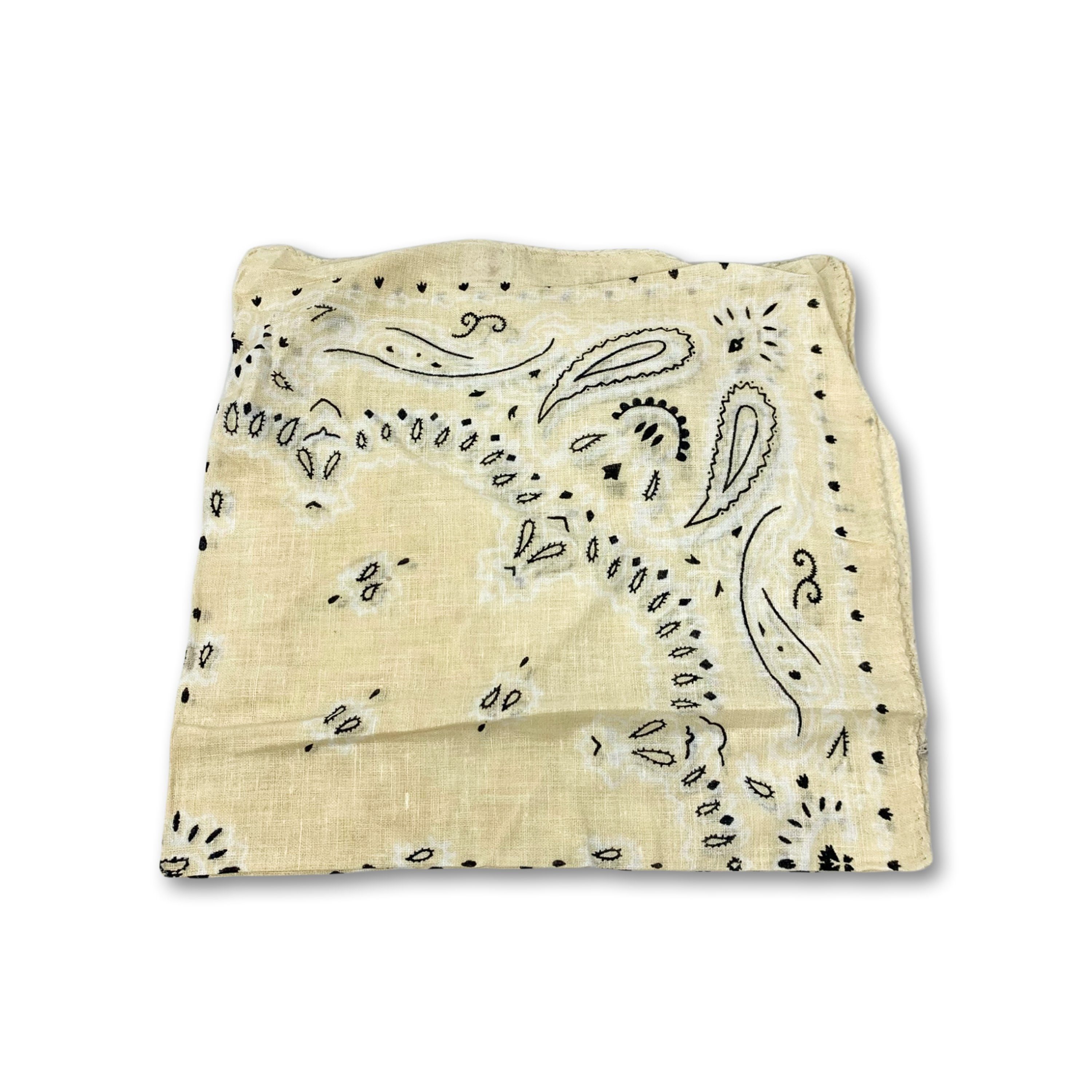 Friseurmeister Halstuch Schal Basic 50cm x 50cm - leichte tücher scarf halstücher halsband Creme