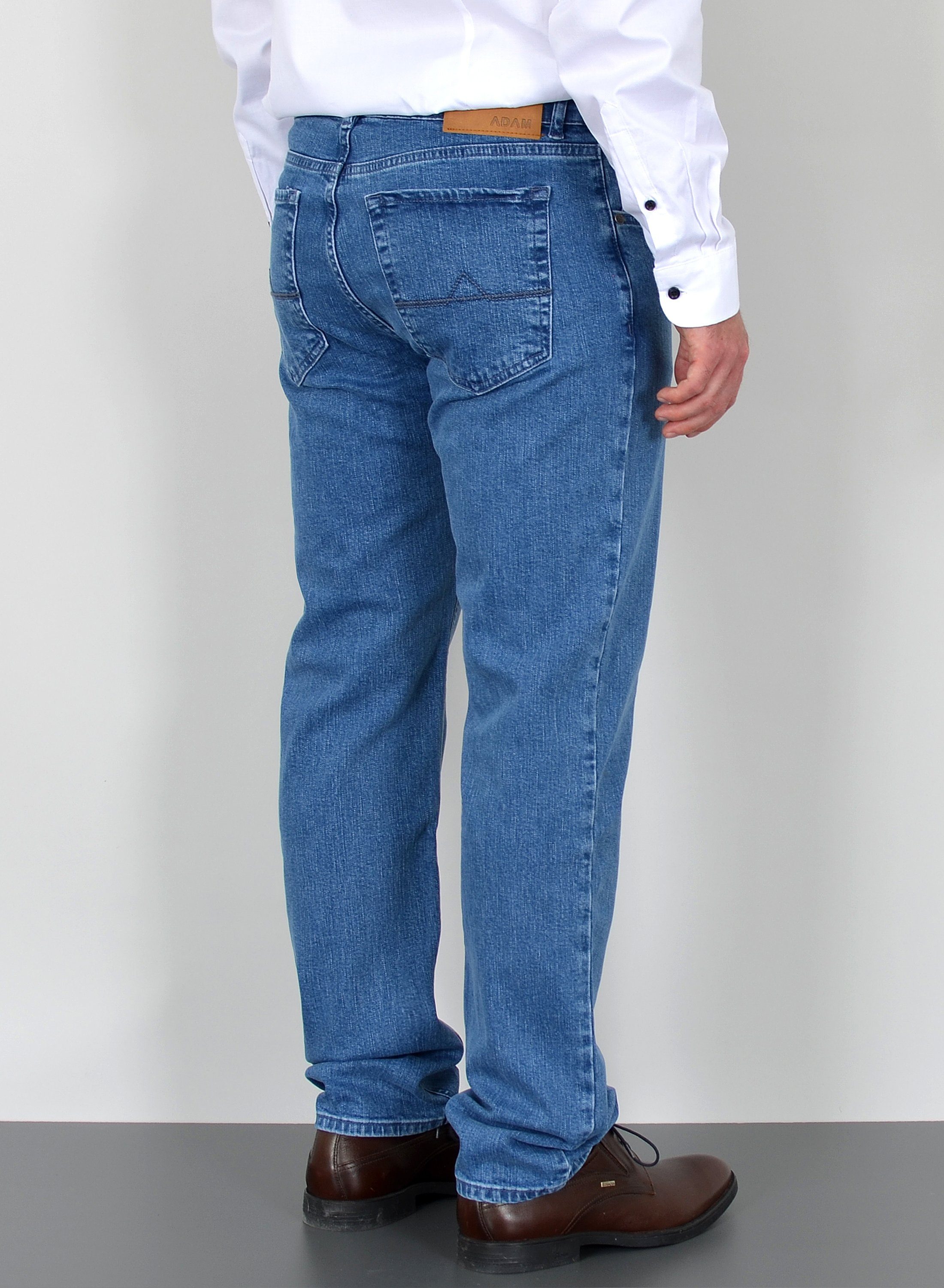 ADAM JEANS Straight-Jeans Herren Jeans Straight Hose Stretch Regular Fit Jeanshose Comfort Fit Straight Jeans Herren Hose normale Leibhöhe Jeans Gerade Schnitt – Bild 4 von 4