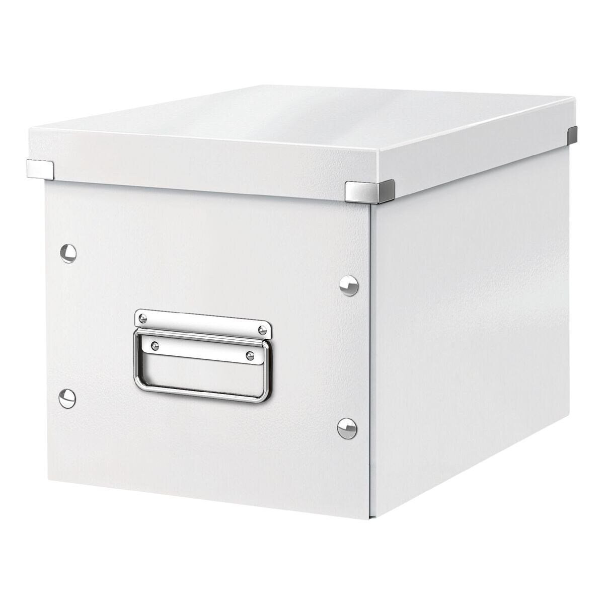 LEITZ Aufbewahrungsbox Click & für passend Standard-Bücherregale Cube, Store weiß