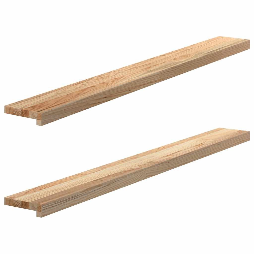 vidaXL Fensterbank Fensterbänke 2 Stk. Unbehandelt 140x15x2 cm Massivholz E günstig online kaufen