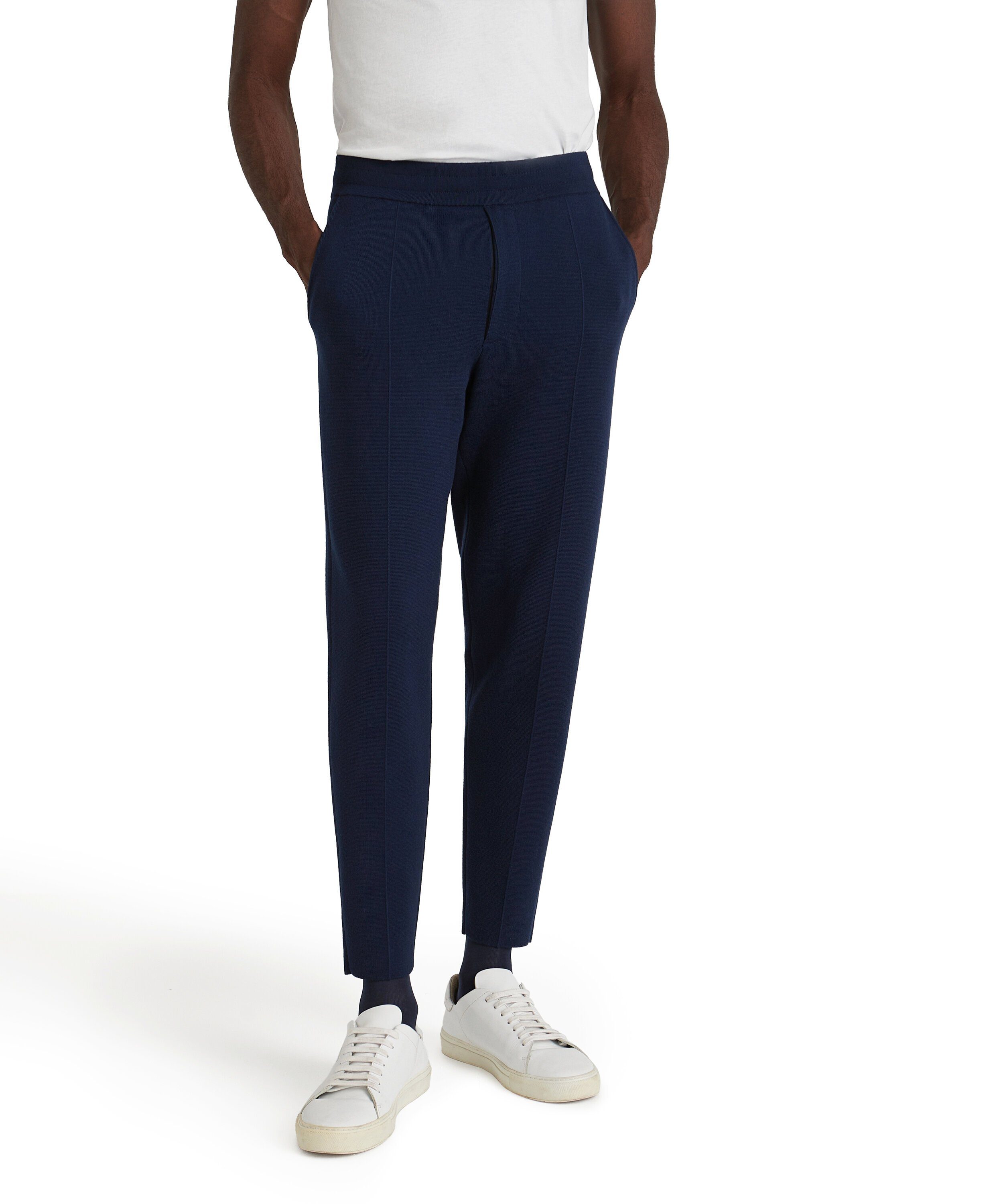 space blue mit FALKE (1-tlg) Strickhose (6116) Merinowolle